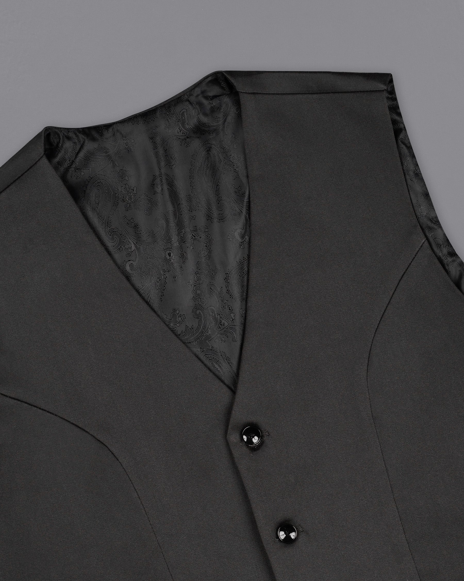 Piano Gray Premium Cotton Waistcoat V2134-36, V2134-38, V2134-40, V2134-42, V2134-44, V2134-46, V2134-48, V2134-50, V2134-52, V2134-54, V2134-56, V2134-58, V2134-60