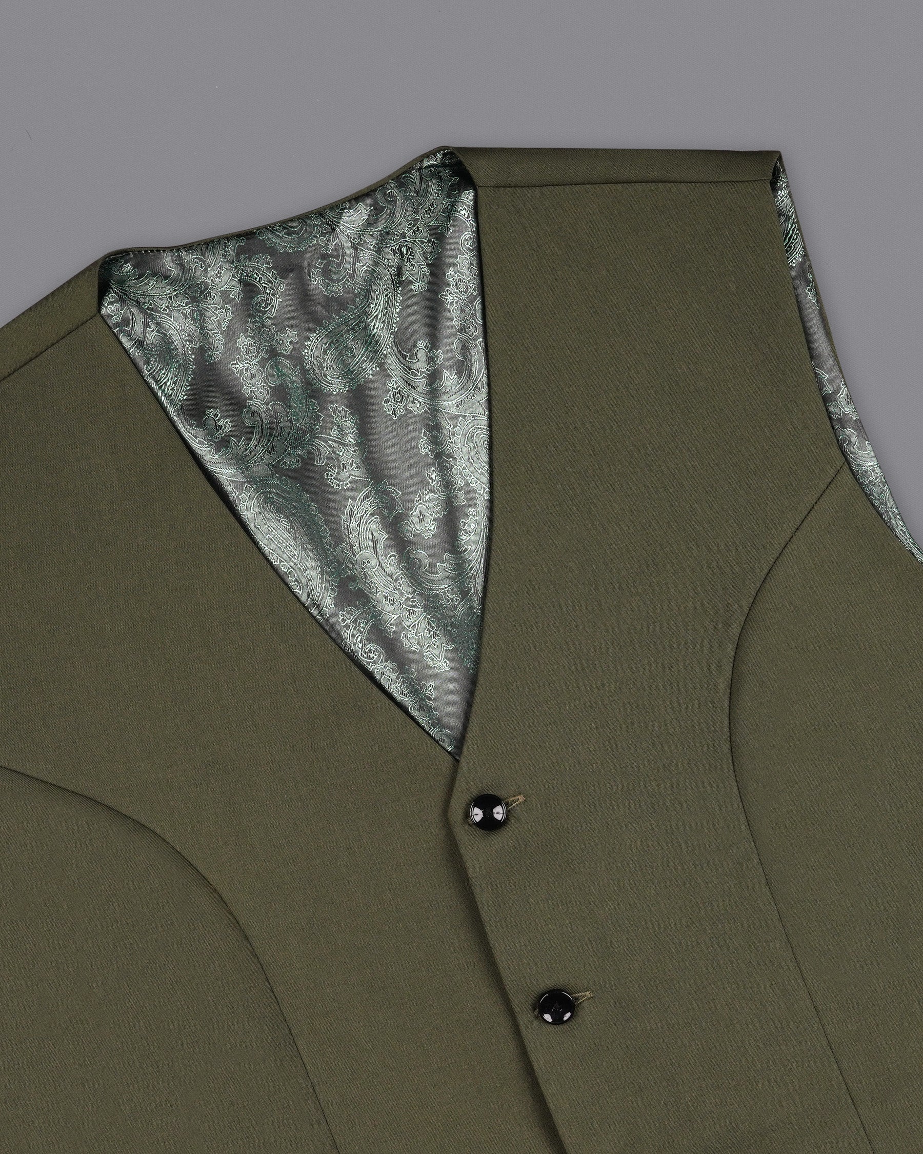 Rifle Green Solid Waistcoat V2136-36, V2136-38, V2136-40, V2136-42, V2136-44, V2136-46, V2136-48, V2136-50, V2136-52, V2136-54, V2136-56, V2136-58, V2136-60