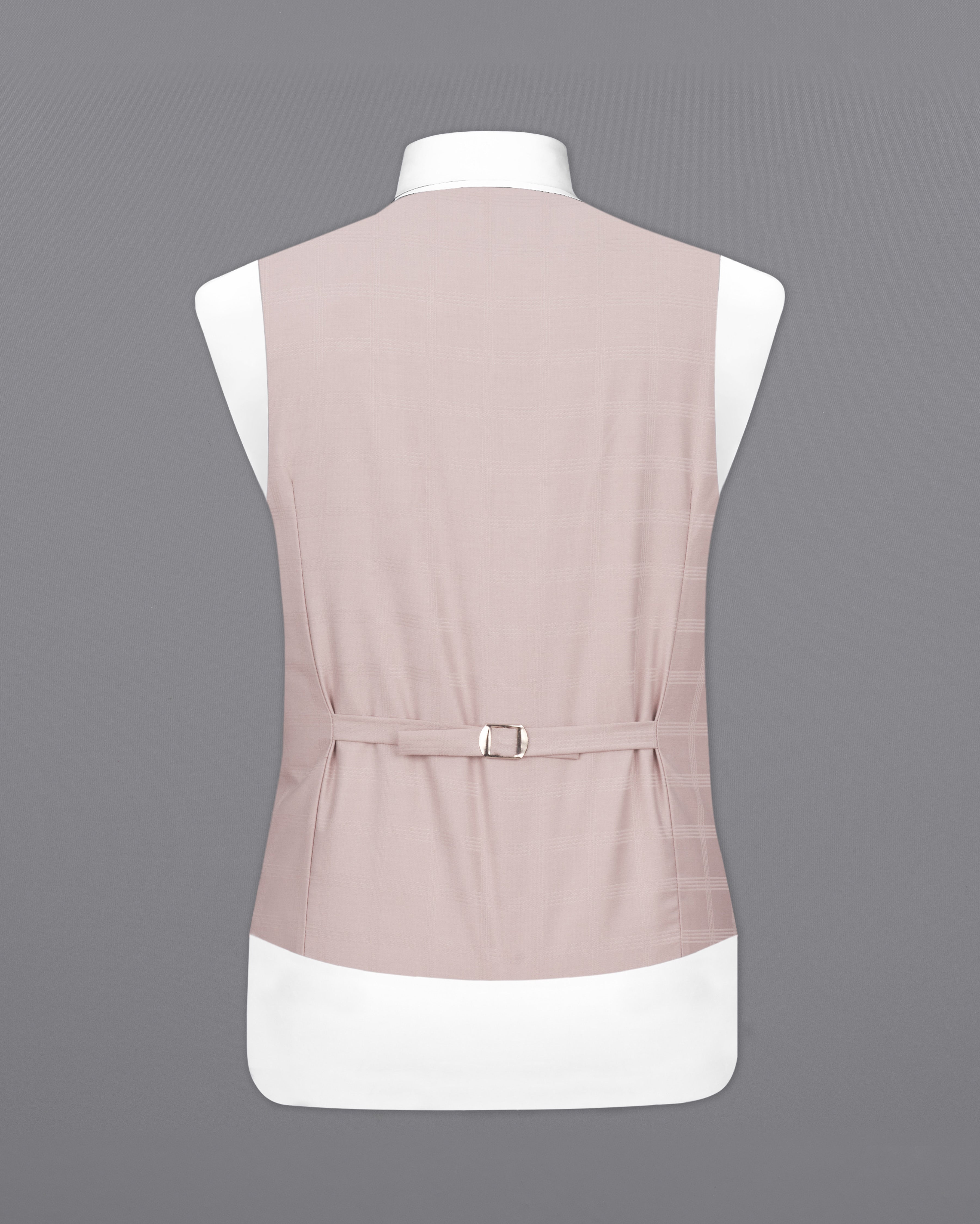Pale Slate Peach Subtle Checkered Designer Waistcoat V2370-36, V2370-38, V2370-40, V2370-42, V2370-44, V2370-46, V2370-48, V2370-50, V2370-52, V2370-54, V2370-56, V2370-58, V2370-60