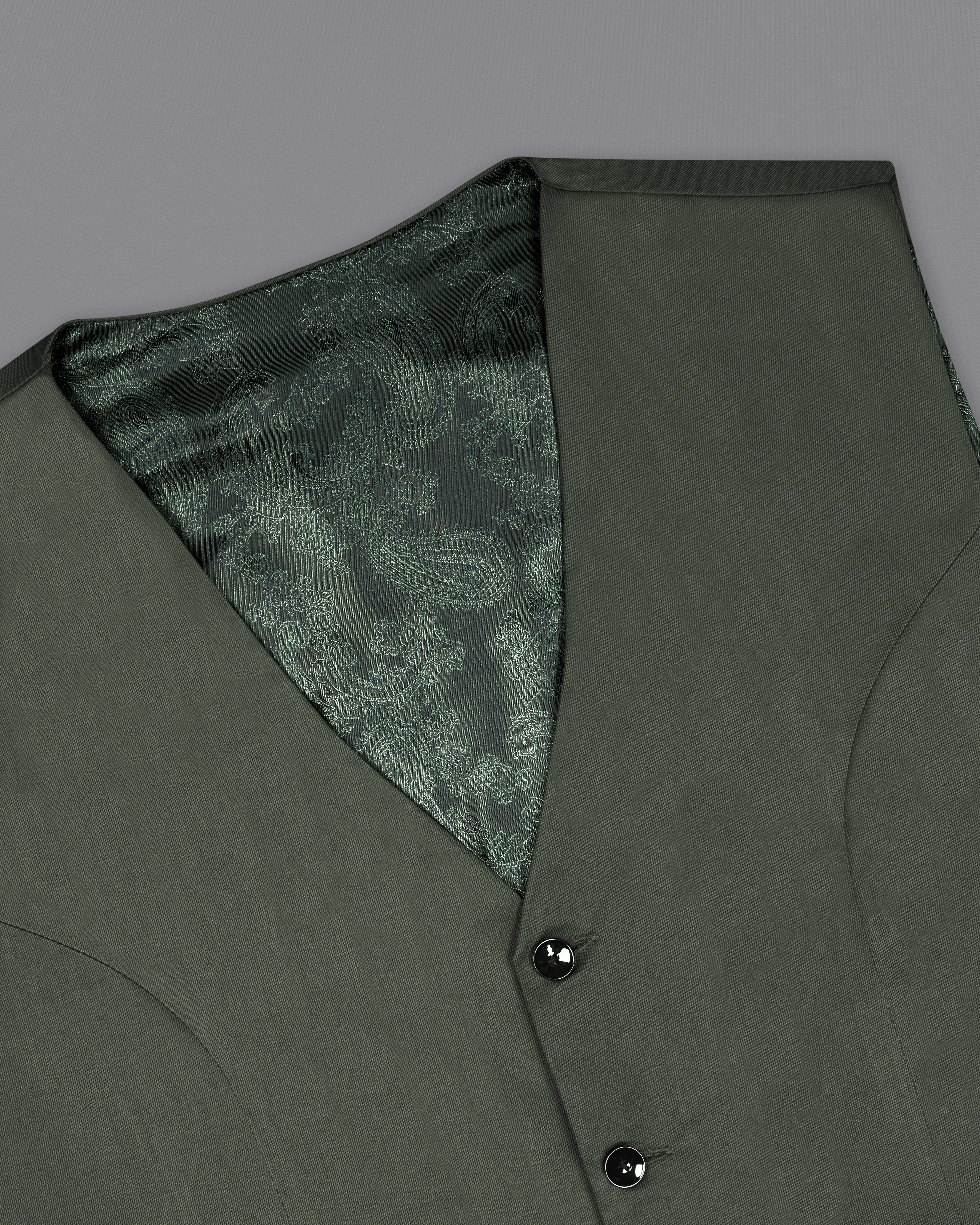 Iridium Green Waistcoat V2707-36, V2707-38, V2707-40, V2707-42, V2707-44, V2707-46, V2707-48, V2707-50, V2707-52, V2707-54, V2707-56, V2707-58, V2707-60