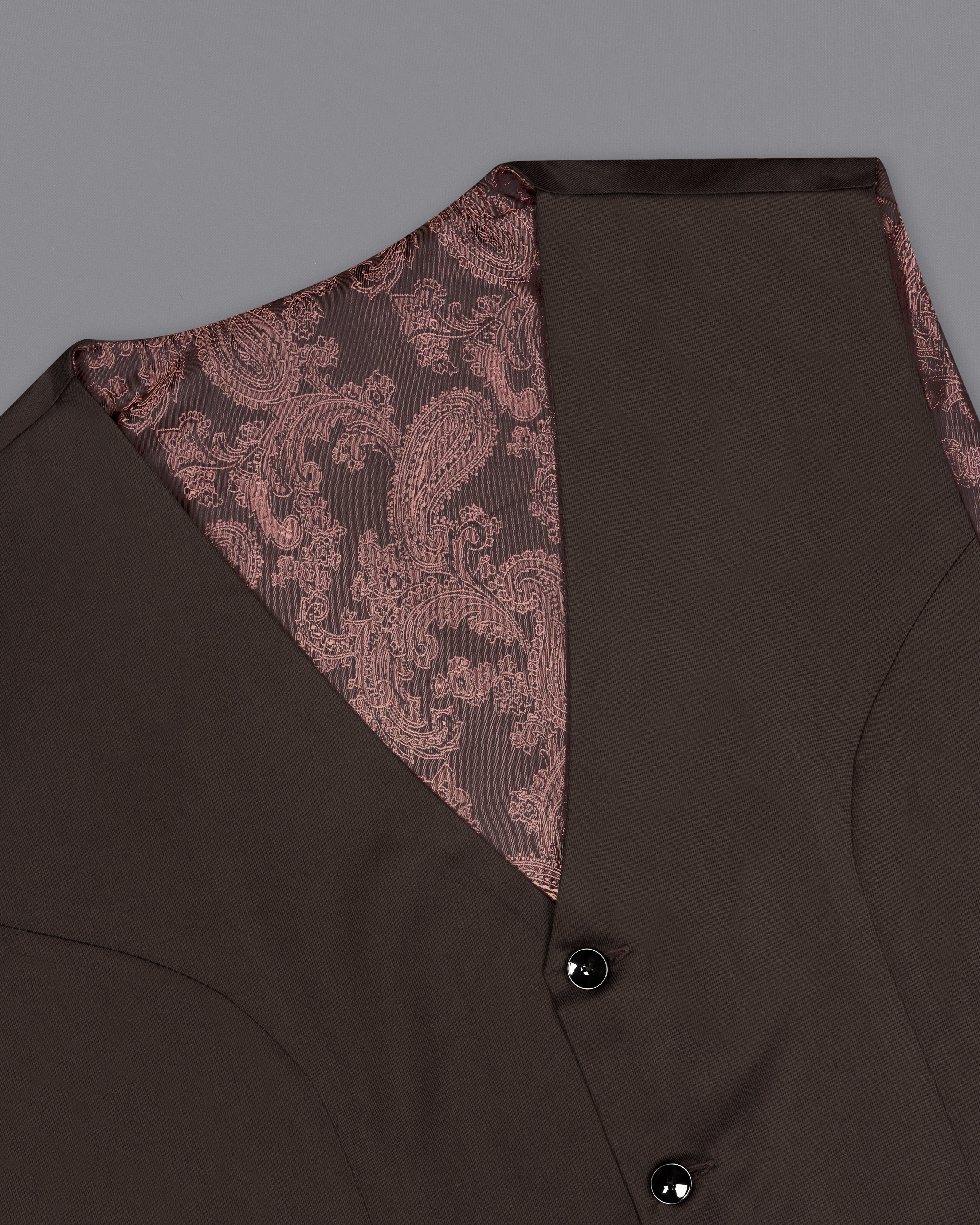 Woody Dark Brown Waistcoat V2711-36, V2711-38, V2711-40, V2711-42, V2711-44, V2711-46, V2711-48, V2711-50, V2711-52, V2711-54, V2711-56, V2711-58, V2711-60