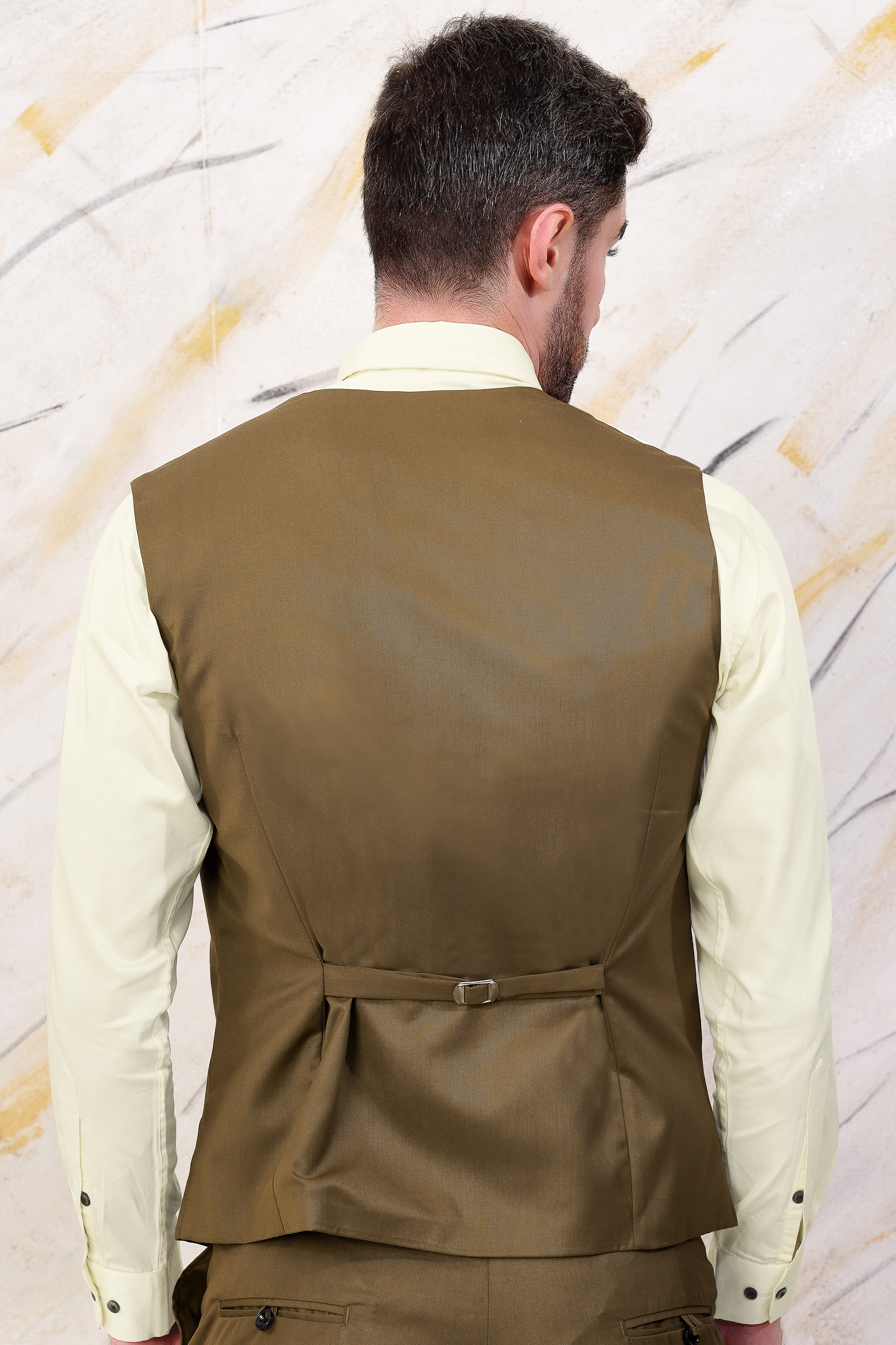 Tortilla Brown Wool Rich Waistcoat V3068-36, V3068-38, V3068-40, V3068-42, V3068-44, V3068-46, V3068-48, V3068-50, V3068-68, V3068-54, V3068-56, V3068-58, V3068-60