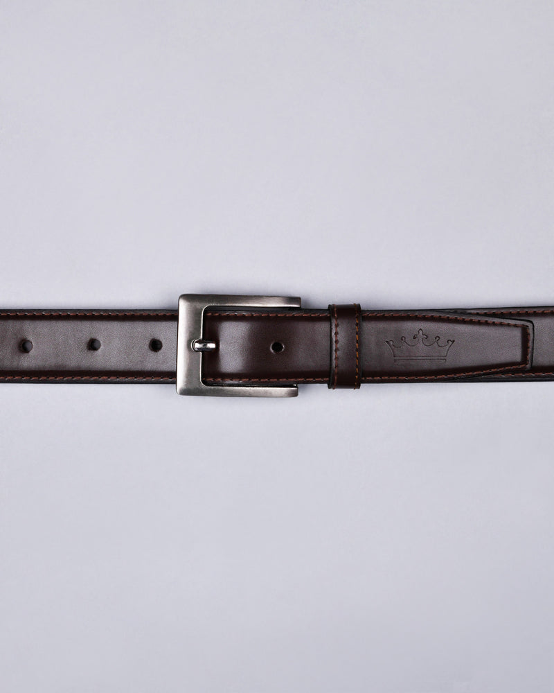 Pack Of 1 Dark Brown Wallet And 1 Brown Belt