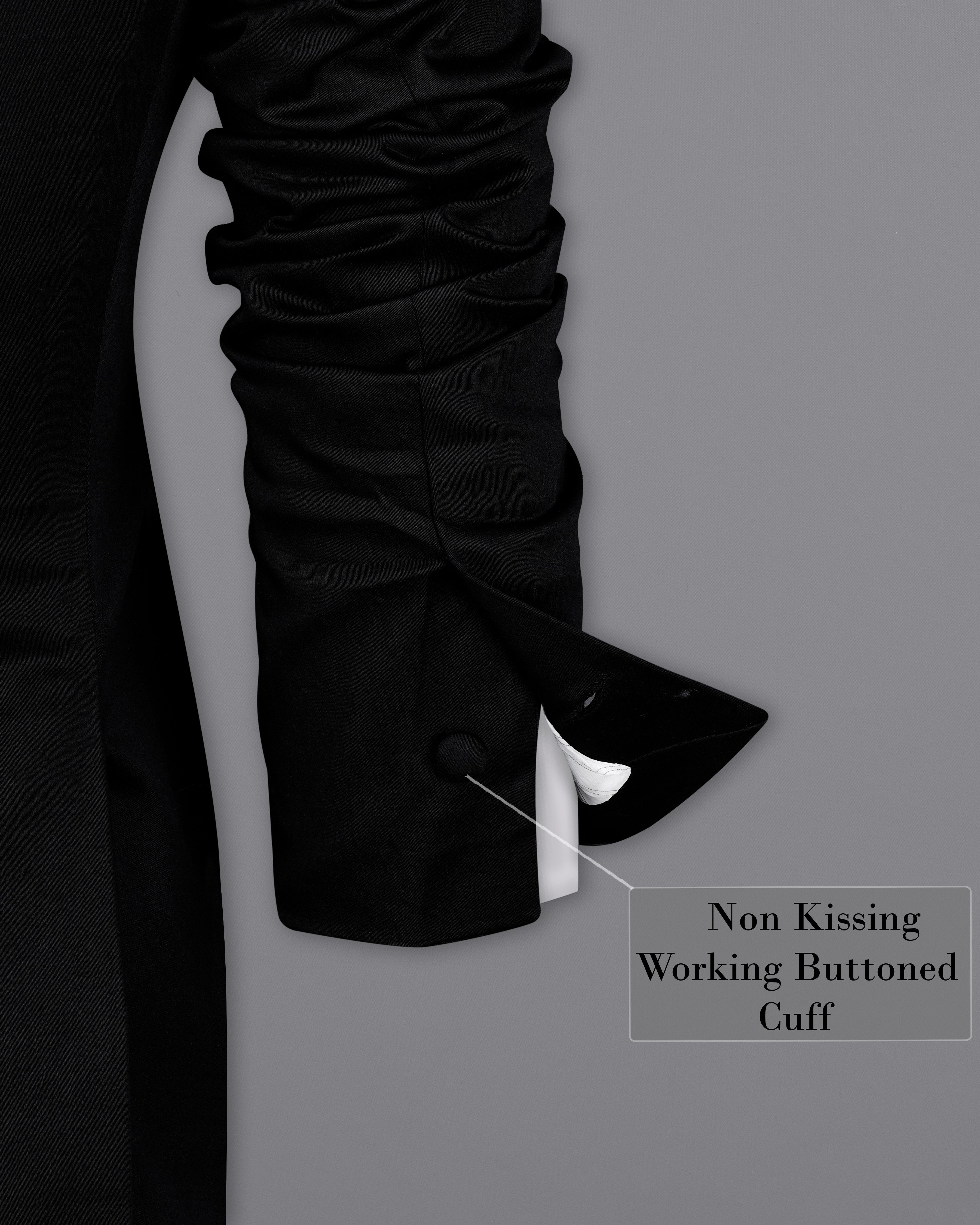 Jade Black with White Borders Premium Cotton Women's Blazer WBL003-SB-1B-FB-32, WBL003-SB-1B-FB-34, WBL003-SB-1B-FB-36, WBL003-SB-1B-FB-38, WBL003-SB-1B-FB-40, WBL003-SB-1B-FB-42