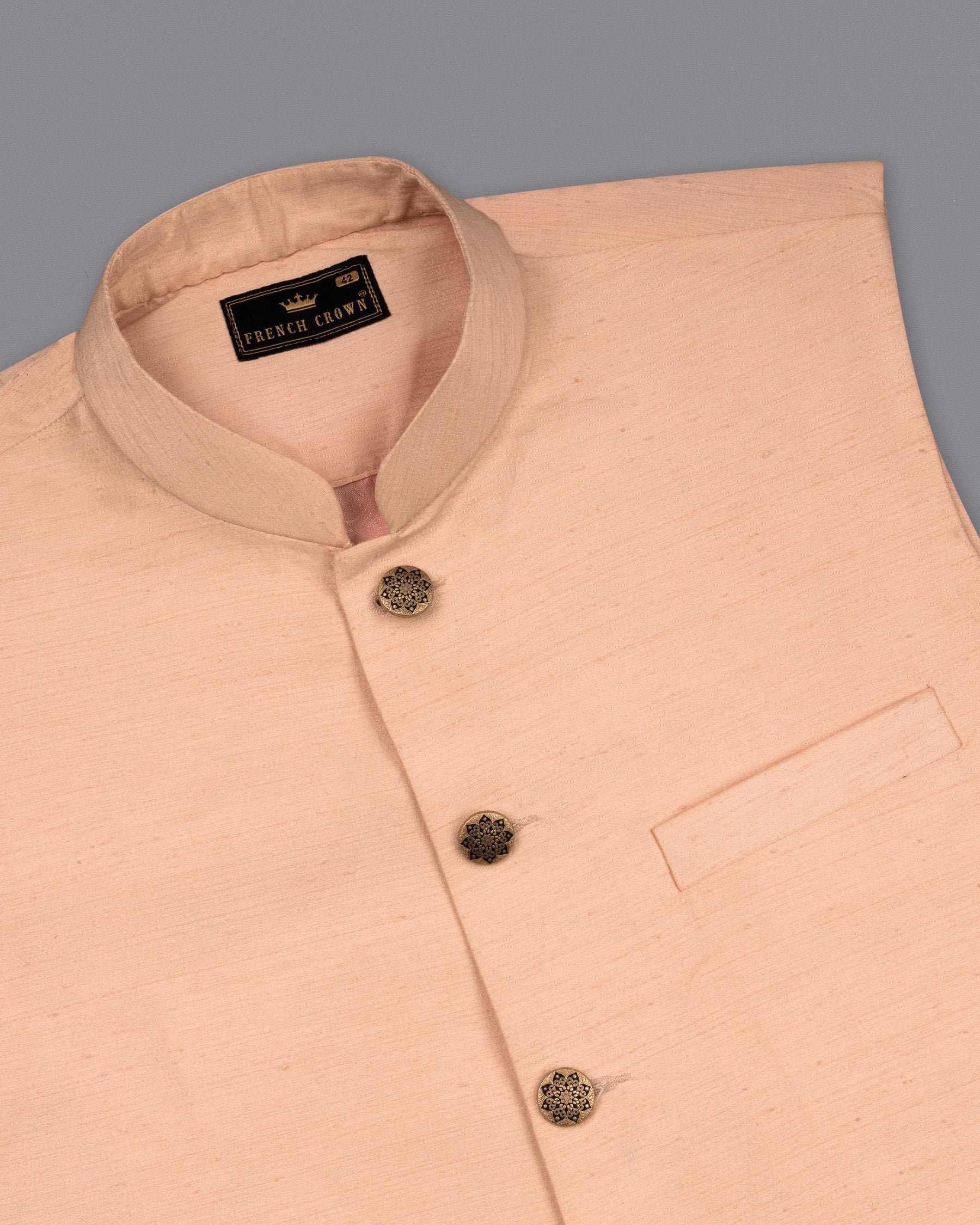 Cashmere Textured Nehru Jacket WC1645-36, WC1645-38, WC1645-40, WC1645-42, WC1645-44, WC1645-46, WC1645-48, WC1645-50, WC1645-52, WC1645-54, WC1645-56, WC1645-58, WC1645-60