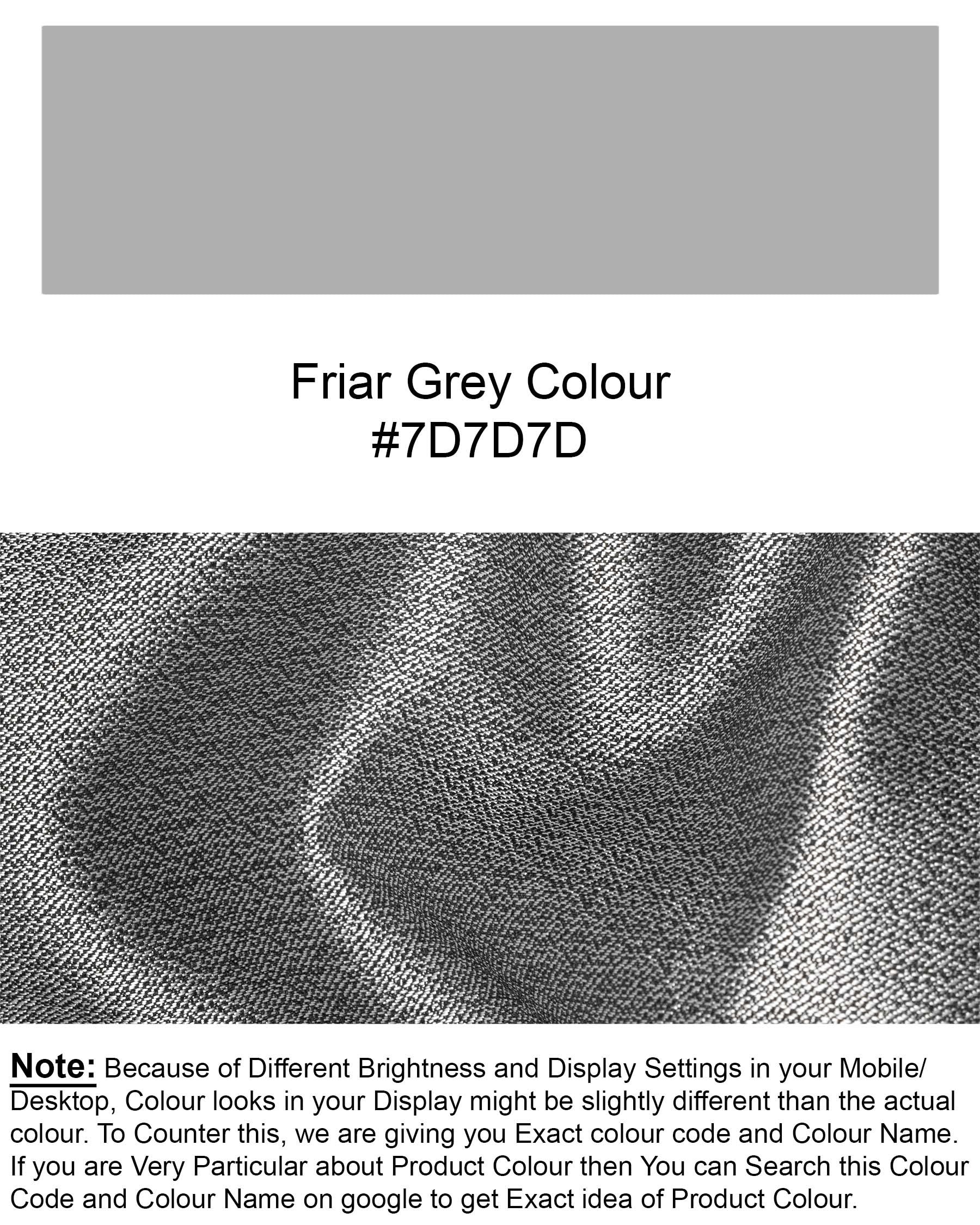 Friar Gray Textured Nehru Jacket WC1662-36, WC1662-38, WC1662-40, WC1662-42, WC1662-44, WC1662-46, WC1662-48, WC1662-50, WC1662-52, WC1662-54, WC1662-56, WC1662-58, WC1662-60