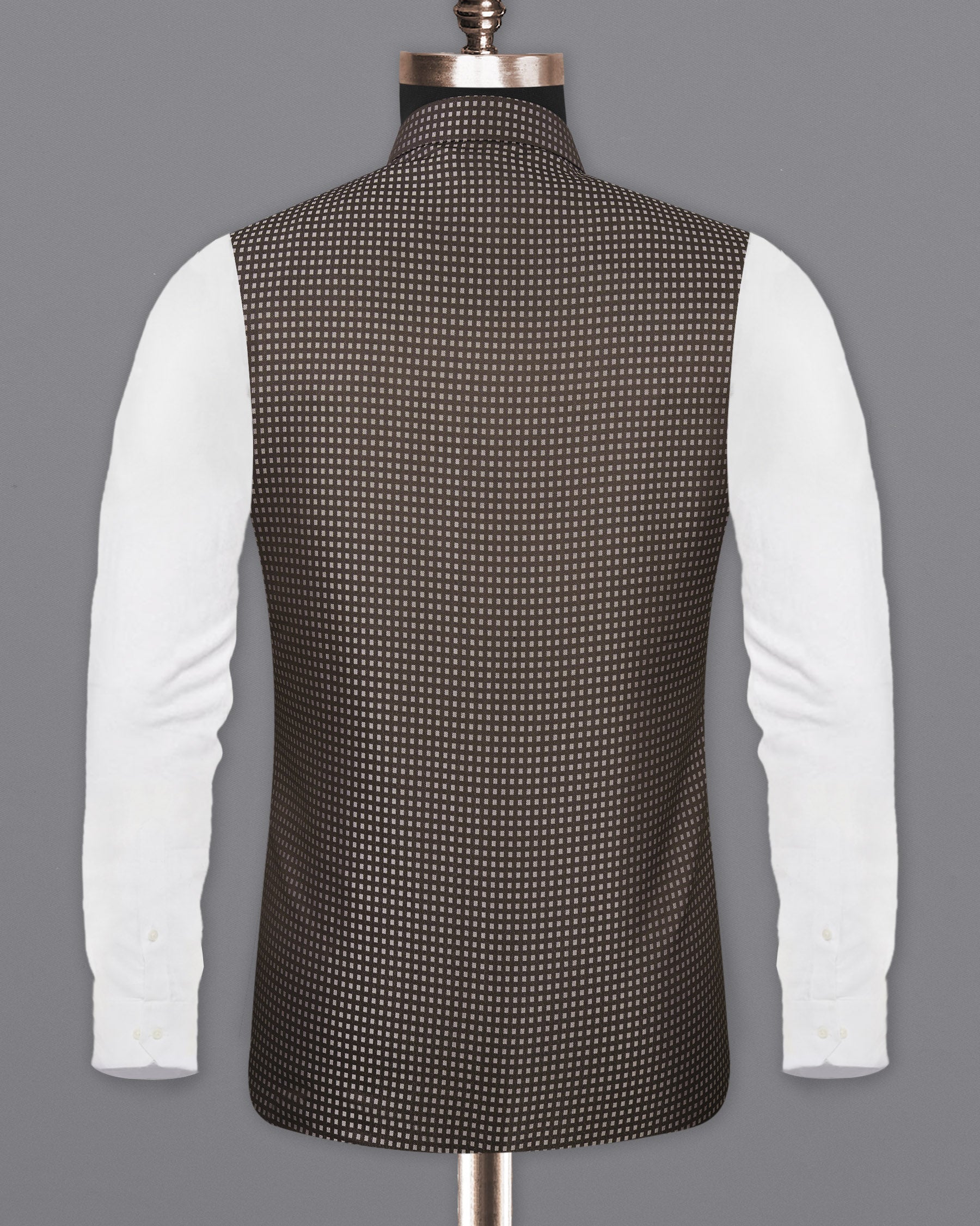 Eclipse Geometric Textured Nehru Jacket