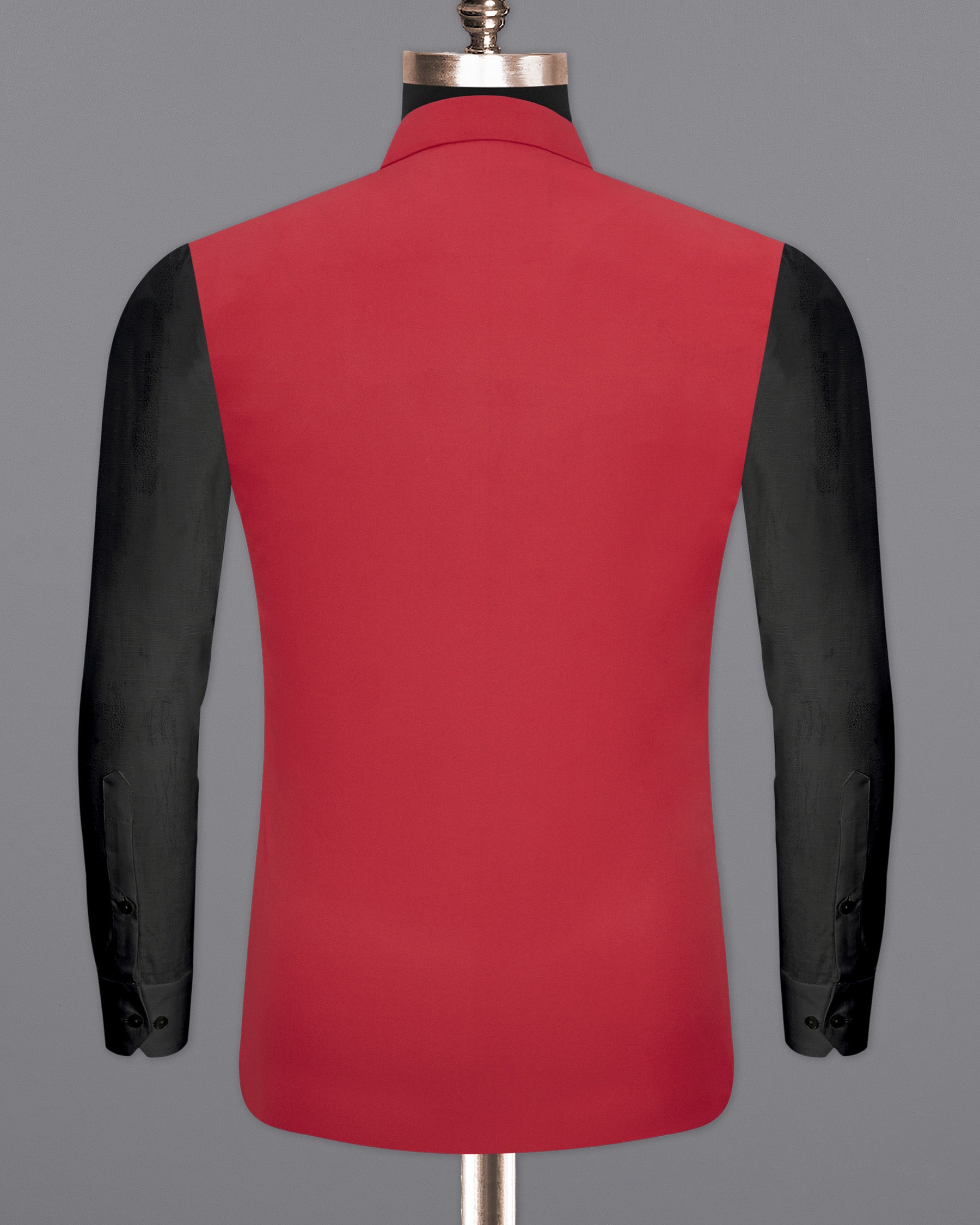 Jasper Red Solid Nehru Jacket WC1853-36, WC1853-38, WC1853-40, WC1853-42, WC1853-44, WC1853-46, WC1853-48, WC1853-50, WC1853-52, WC1853-54, WC1853-56, WC1853-58, WC1853-60