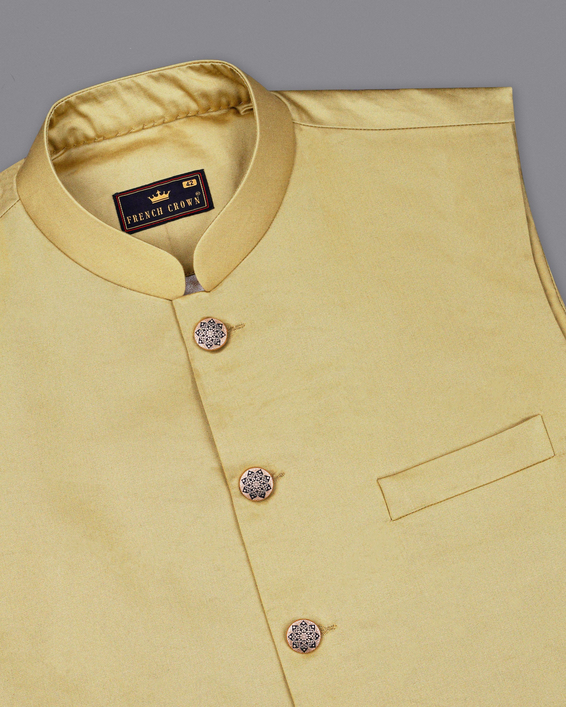 Coral Reef Texture Nehru Jacket