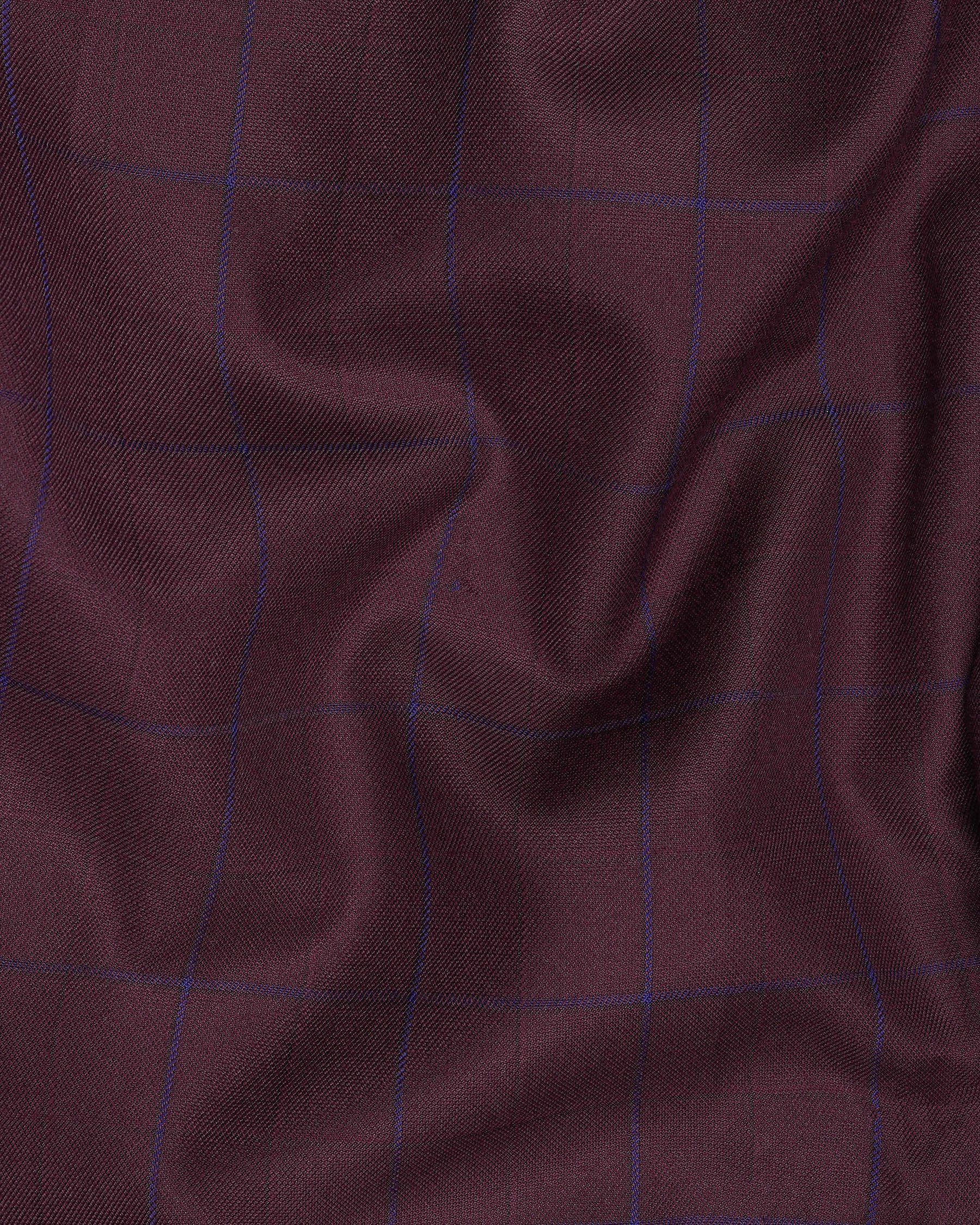 Wine Berry With Haiti Blue Nehru Jacket WC2030-36, WC2030-38, WC2030-40, WC2030-42, WC2030-44, WC2030-46, WC2030-48, WC2030-50, WC2030-52, WC2030-54, WC2030-56, WC2030-58, WC2030-60