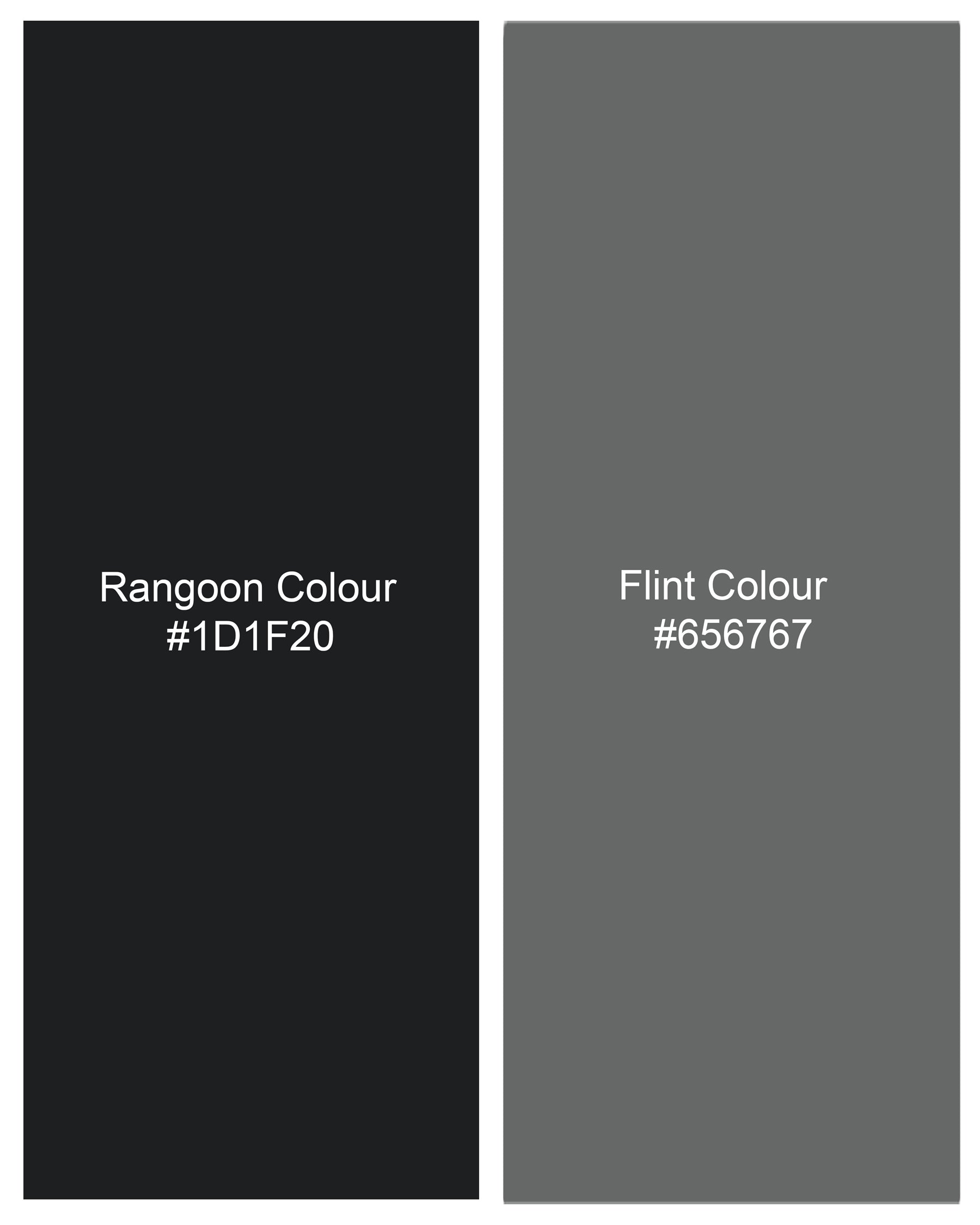 Flint Gray and Jade Black Textured Designer Nehru Jacket WC2180-36, WC2180-38, WC2180-40, WC2180-42, WC2180-44, WC2180-46, WC2180-48, WC2180-50, WC2180-52, WC2180-54, WC2180-56, WC2180-58, WC2180-60