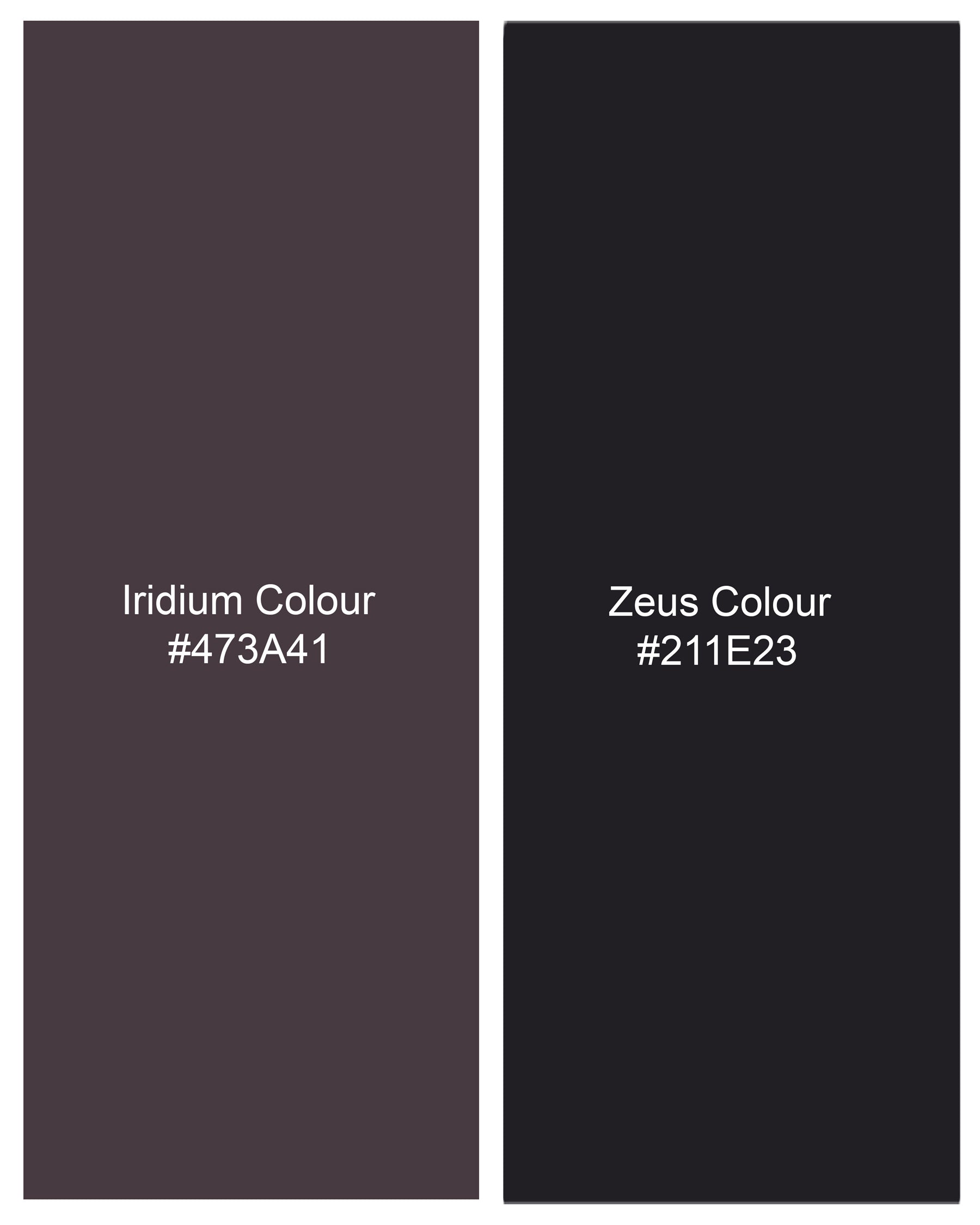 Iridium Brown and Black Printed Designer Nehru Jacket WC2186-36, WC2186-38, WC2186-40, WC2186-42, WC2186-44, WC2186-46, WC2186-48, WC2186-50, WC2186-52, WC2186-54, WC2186-56, WC2186-58, WC2186-60