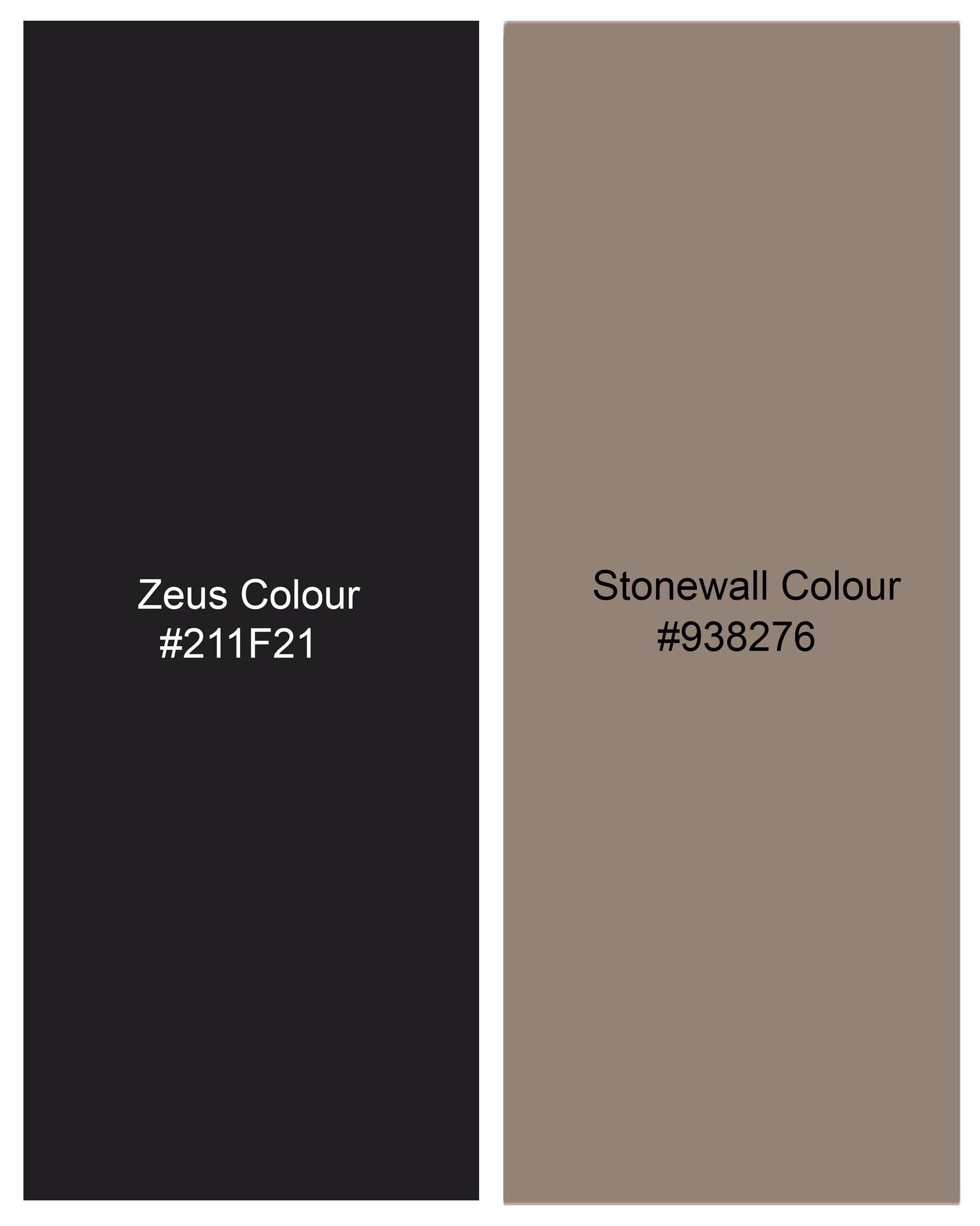 Stonewall Brown with Zeus Black Paisley Textured Designer Nehru Jacket WC2204-36, WC2204-38, WC2204-40, WC2204-42, WC2204-44, WC2204-46, WC2204-48, WC2204-50, WC2204-52, WC2204-54, WC2204-56, WC2204-58, WC2204-60