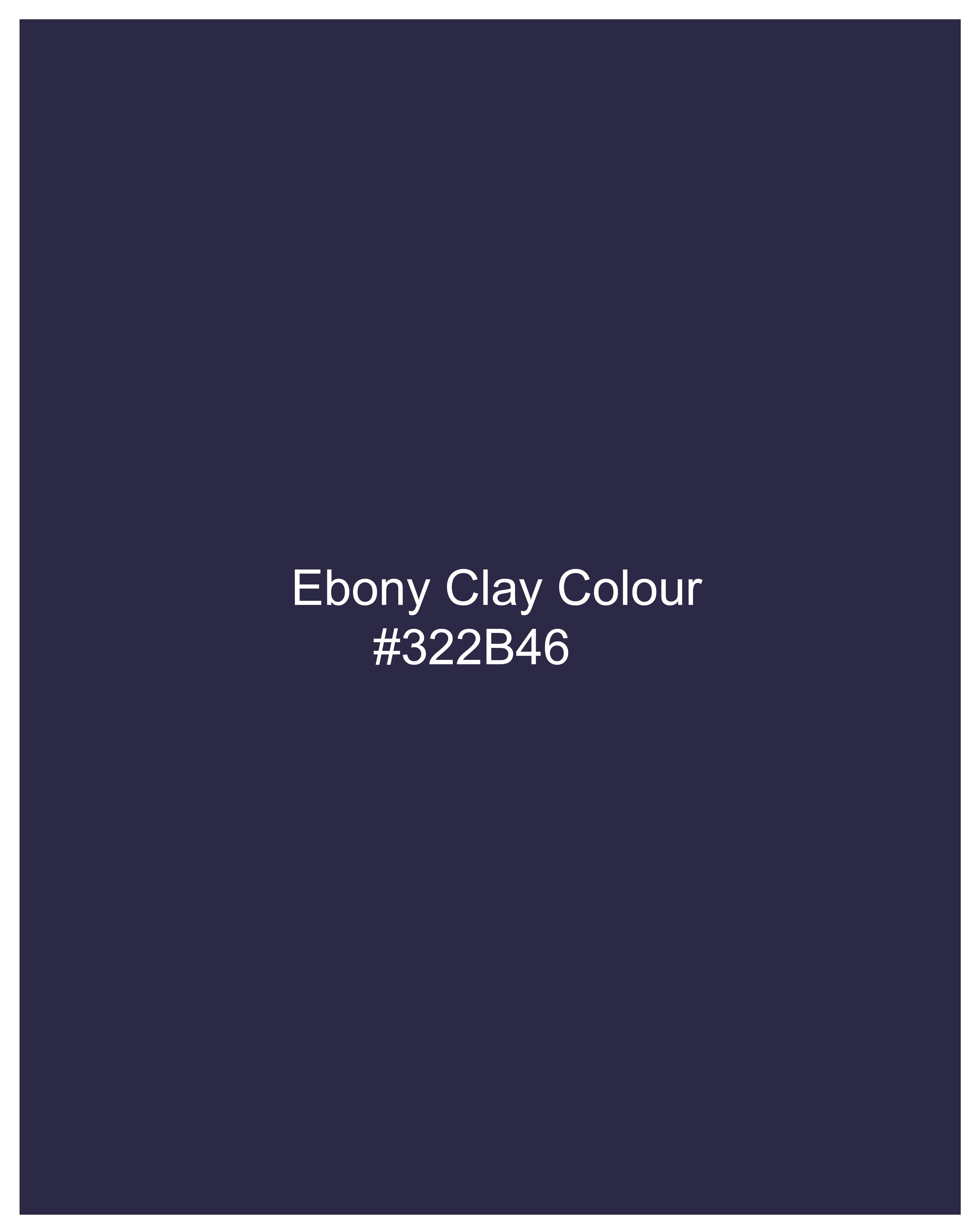 Ebony Clay Navy Blue Nehru Jacket WC2265-36, WC2265-38, WC2265-40, WC2265-42, WC2265-44, WC2265-46, WC2265-48, WC2265-50, WC2265-52, WC2265-54, WC2265-56, WC2265-58, WC2265-60