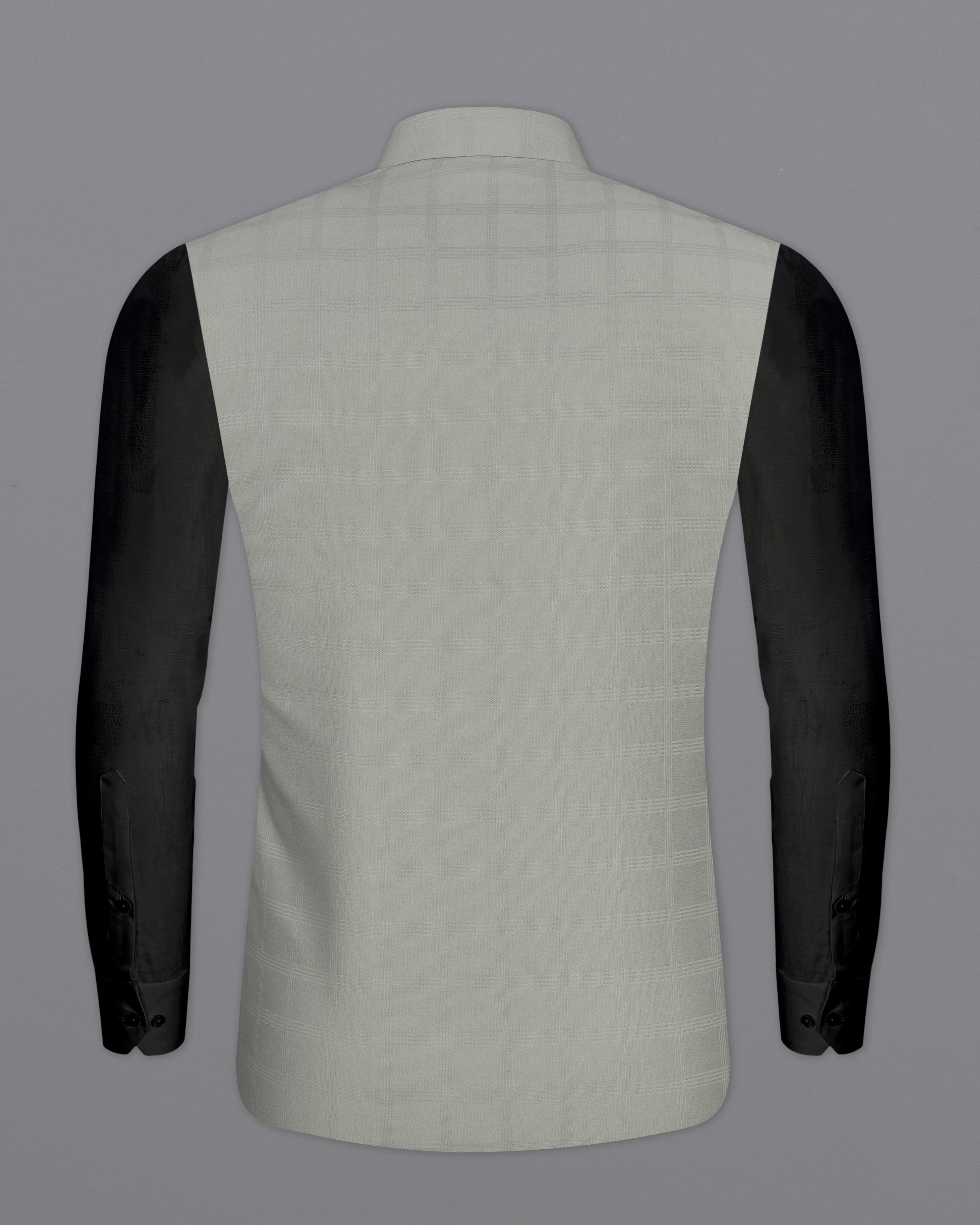 Dawn Gray Plaid Nehru Jacket WC2298-36, WC2298-38, WC2298-40, WC2298-42, WC2298-44, WC2298-46, WC2298-48, WC2298-50, WC2298-52, WC2298-54, WC2298-56, WC2298-58, WC2298-60