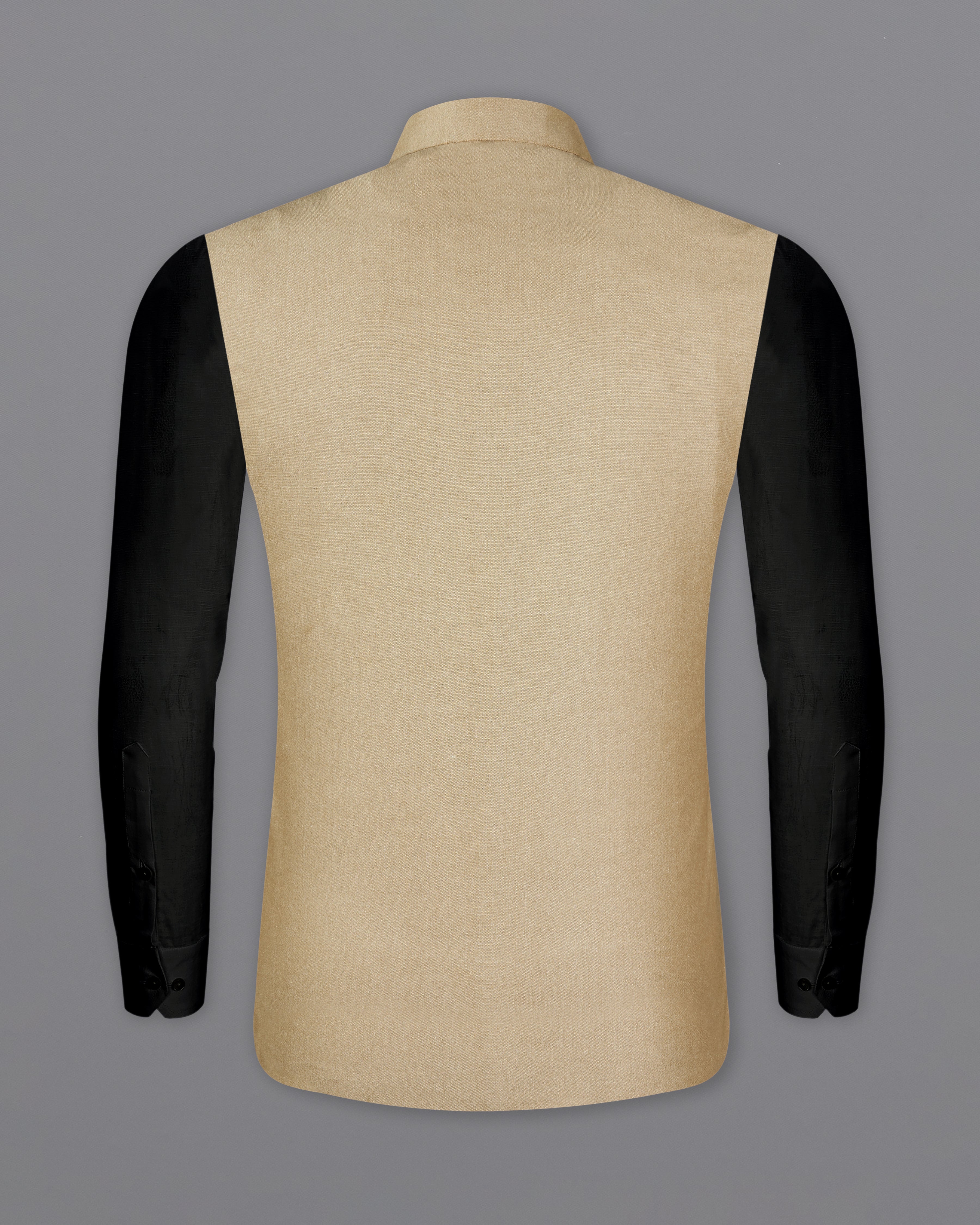 Heathered Light Brown Nehru Jacket WC2718-36, WC2718-38, WC2718-40, WC2718-42, WC2718-44, WC2718-46, WC2718-48, WC2718-50, WC2718-52, WC2718-54, WC2718-56, WC2718-58, WC2718-60