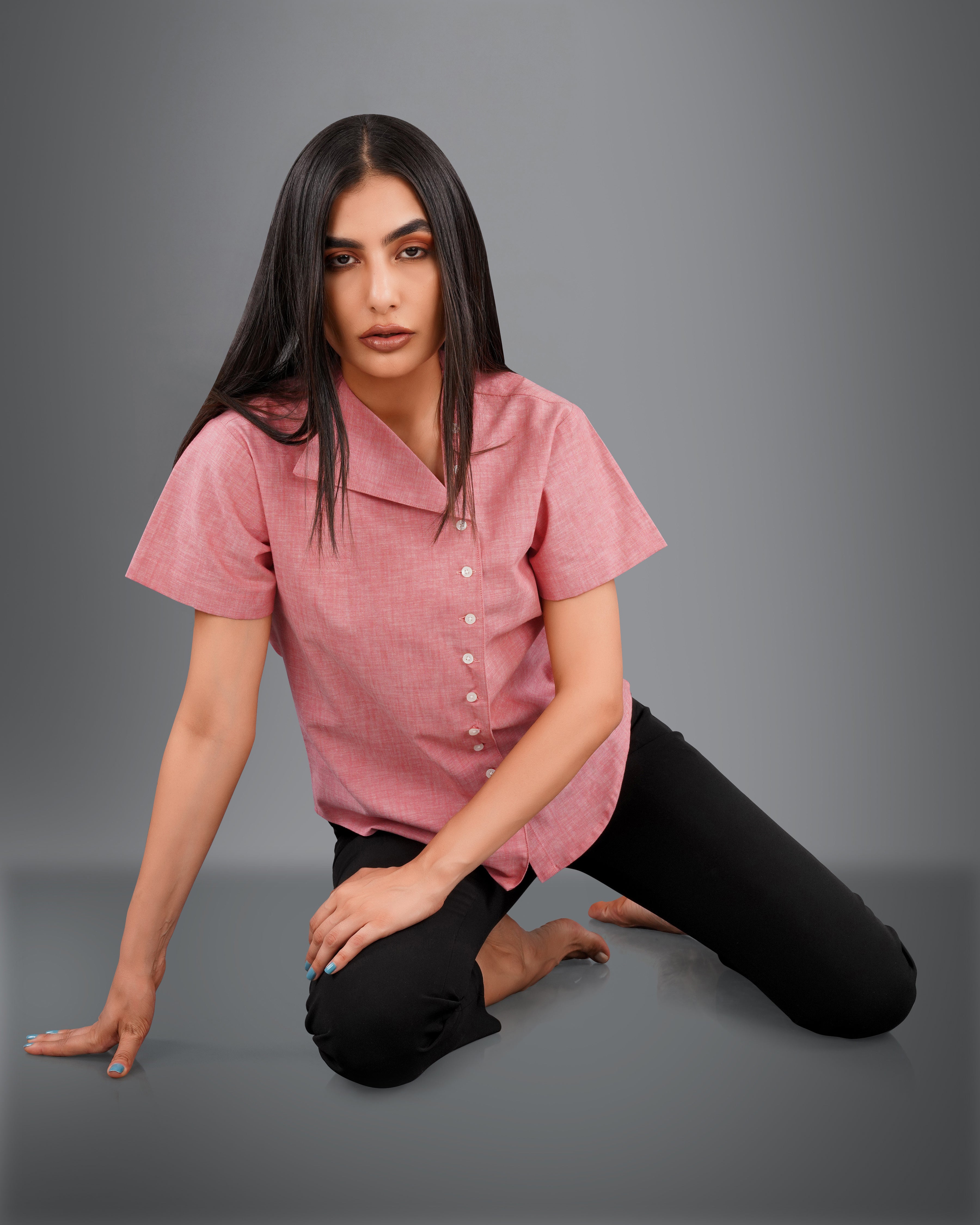 Faded Pink Premium Cotton Shirt