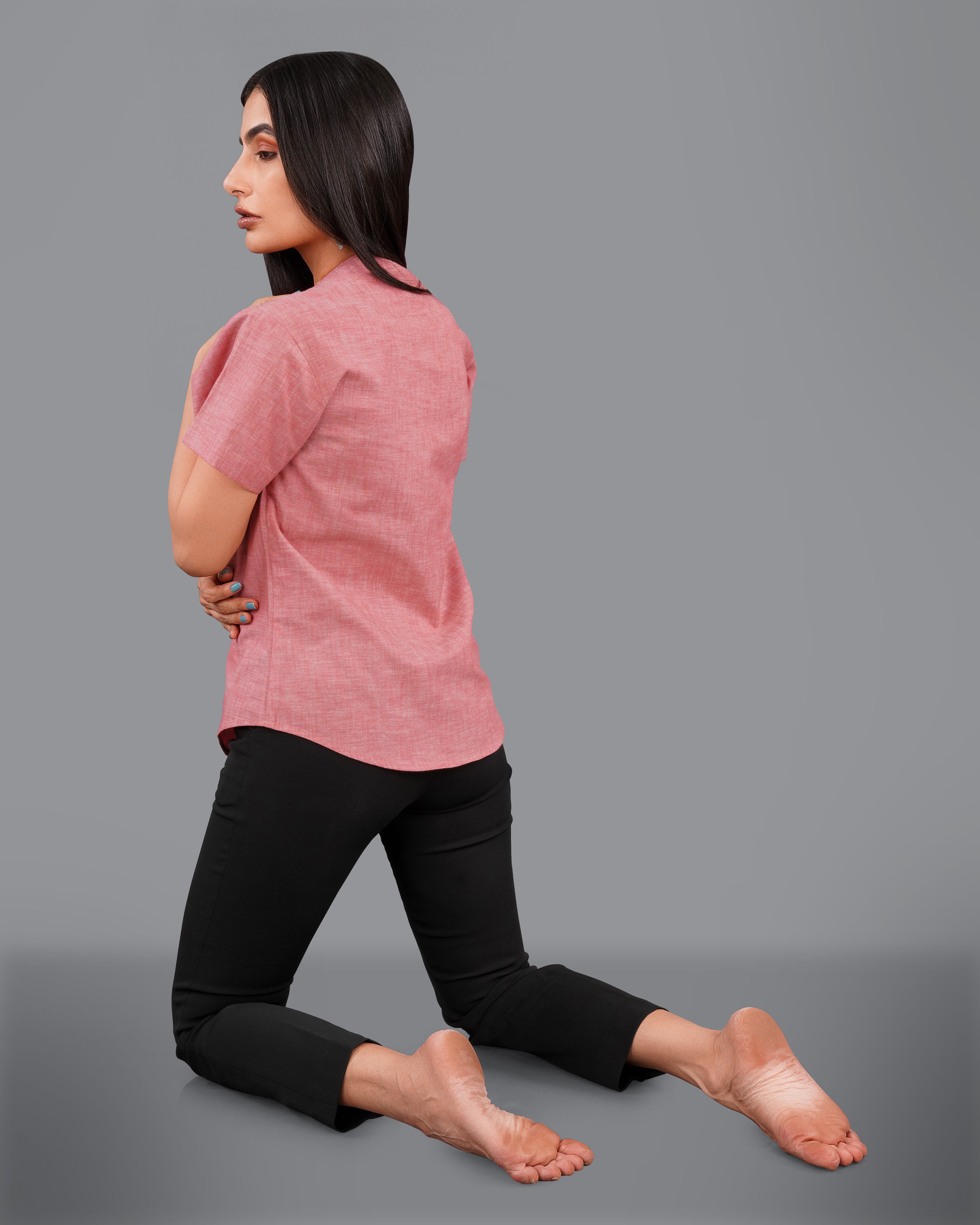 Faded Pink Premium Cotton Shirt