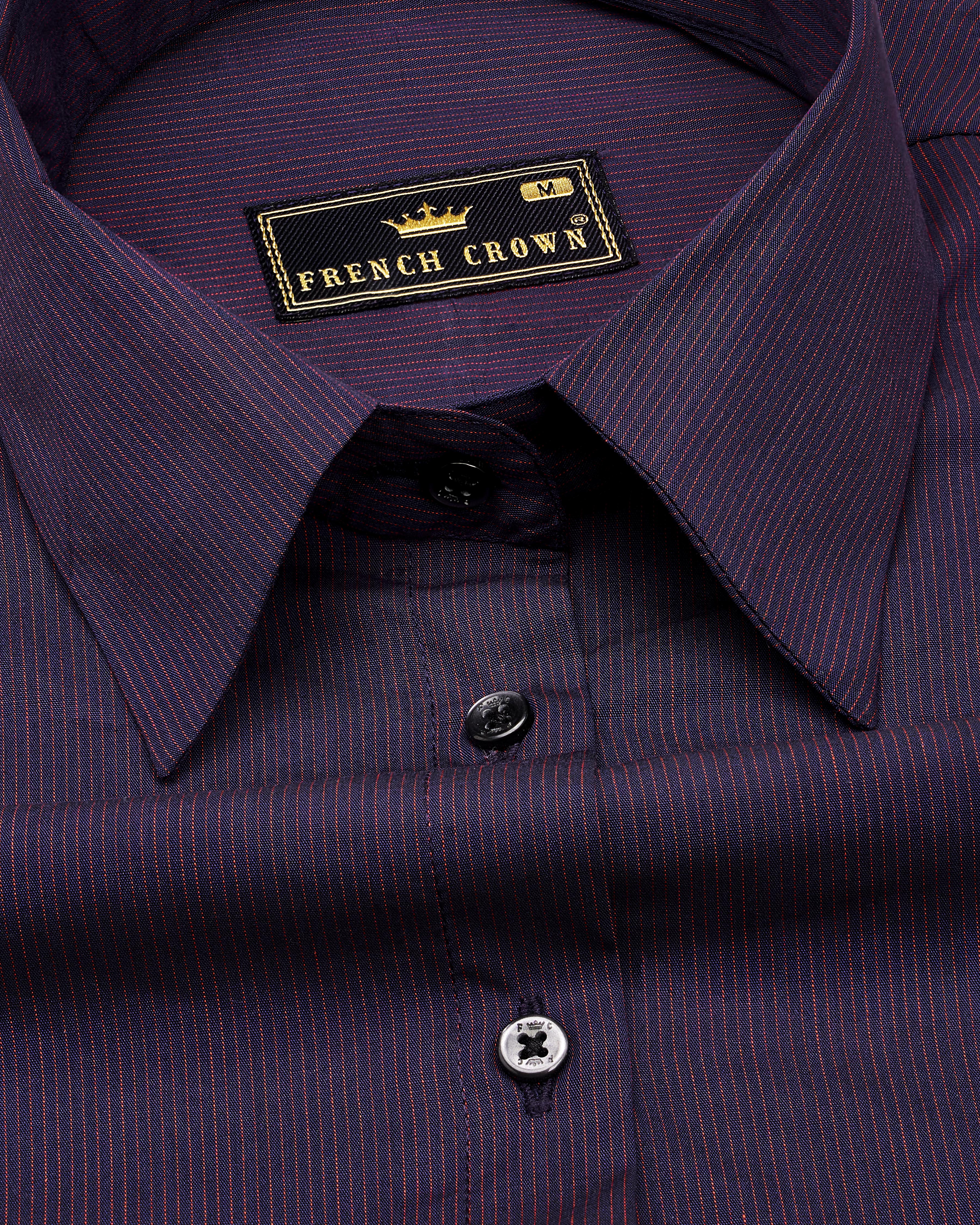 Thunder Violet Premium Cotton Shirt WS038-BLK-32, WS038-BLK-34, WS038-BLK-36, WS038-BLK-38, WS038-BLK-40, WS038-BLK-42