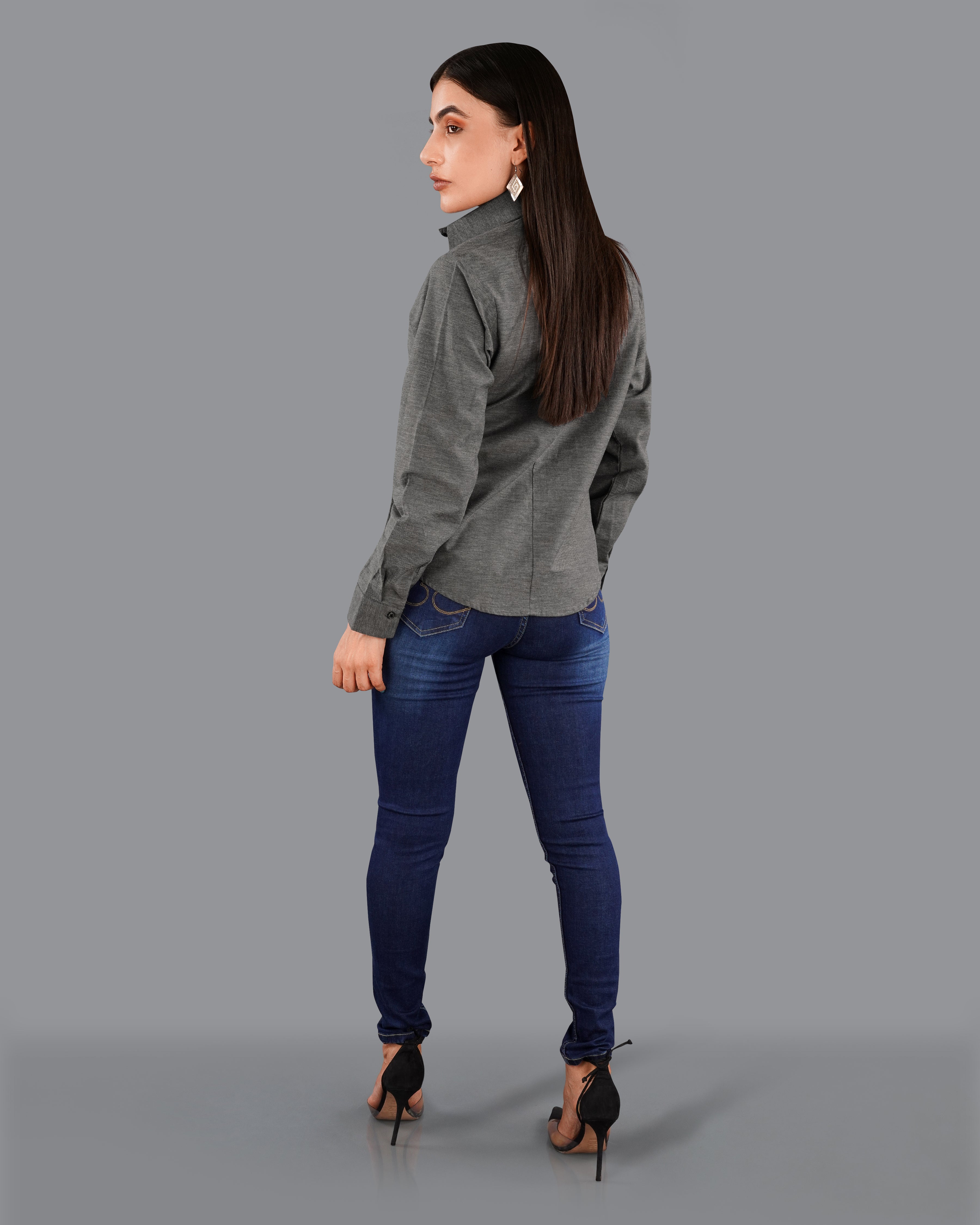 Concord Gray Premium Cotton Shirt WS044-BLK-32, WS044-BLK-34, WS044-BLK-36, WS044-BLK-38, WS044-BLK-40, WS044-BLK-42