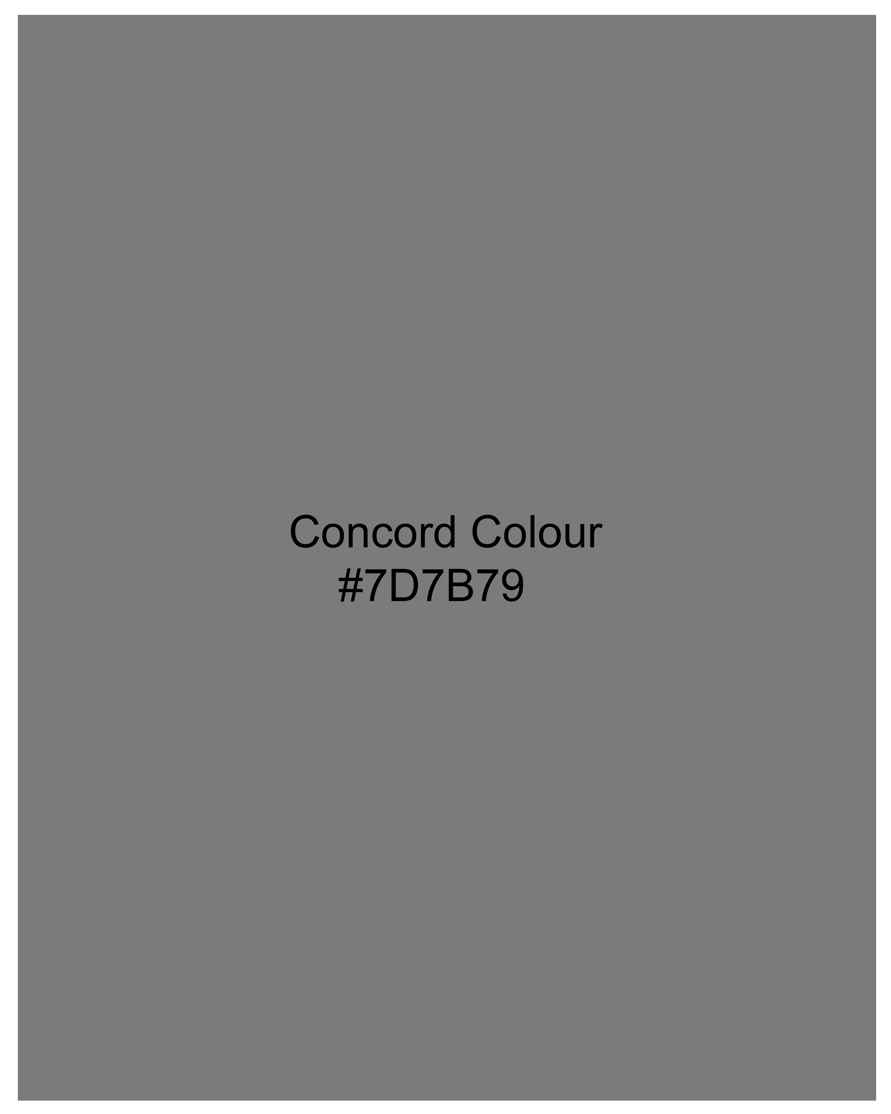 Concord Gray Premium Cotton Shirt WS044-BLK-32, WS044-BLK-34, WS044-BLK-36, WS044-BLK-38, WS044-BLK-40, WS044-BLK-42