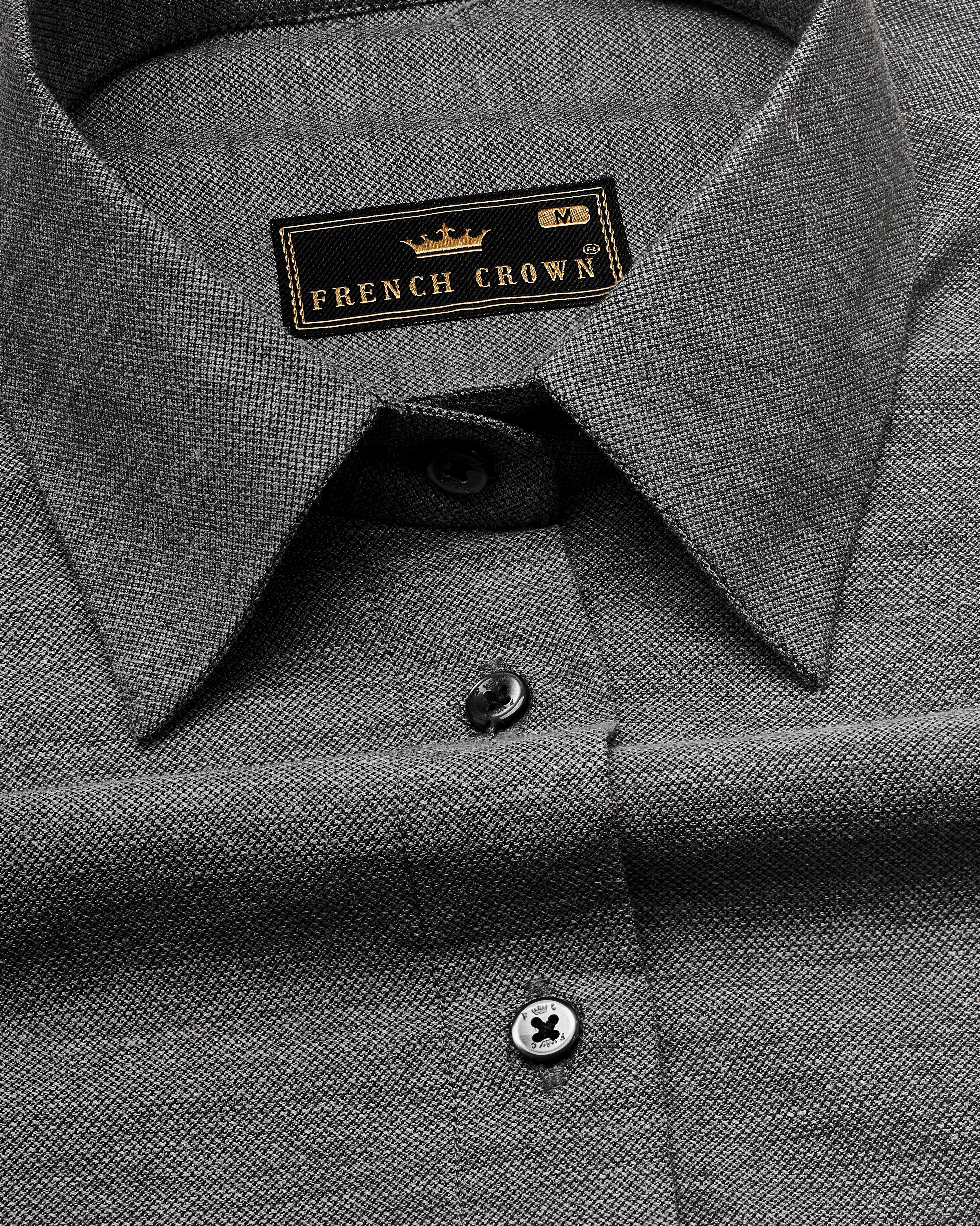 Concord Gray Premium Cotton Shirt WS044-BLK-32, WS044-BLK-34, WS044-BLK-36, WS044-BLK-38, WS044-BLK-40, WS044-BLK-42