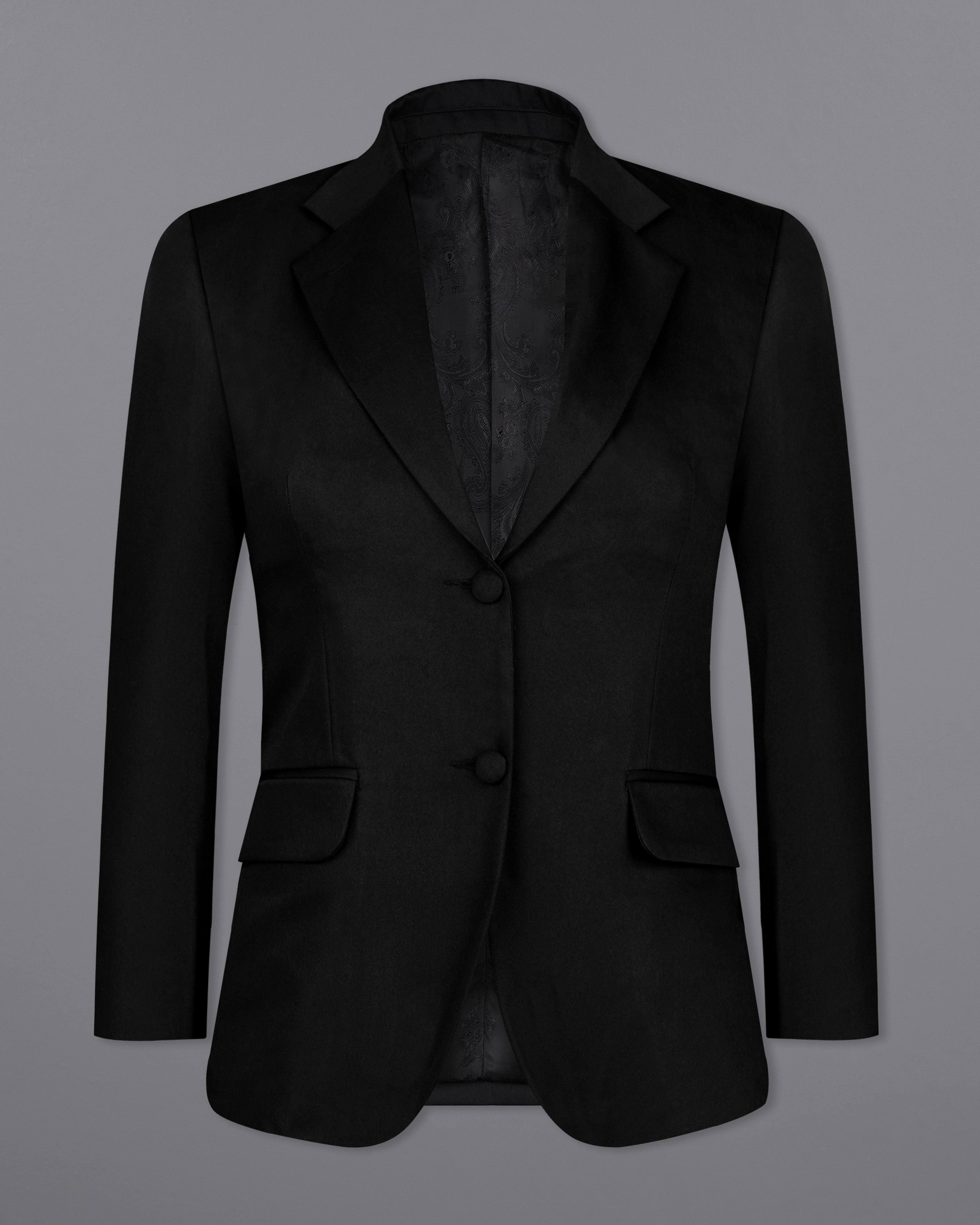 Jade Black Premium Cotton Women's Suit WST001-SB-FB-32, WST001-SB-FB-34, WST001-SB-FB-36, WST001-SB-FB-38, WST001-SB-FB-40, WST001-SB-FB-42