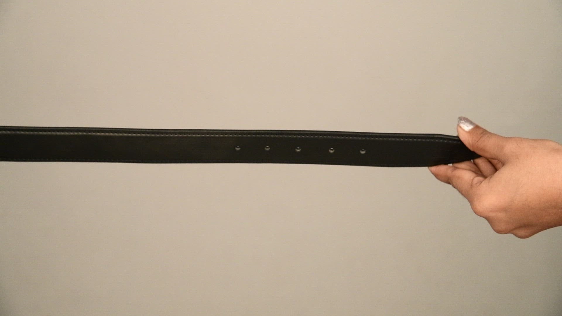 Jade Black Vegan Leather Handcrafted Belt