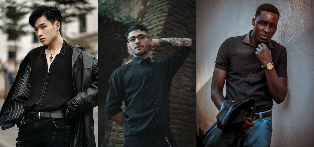 Black Shirts Outfit Ideas For Men