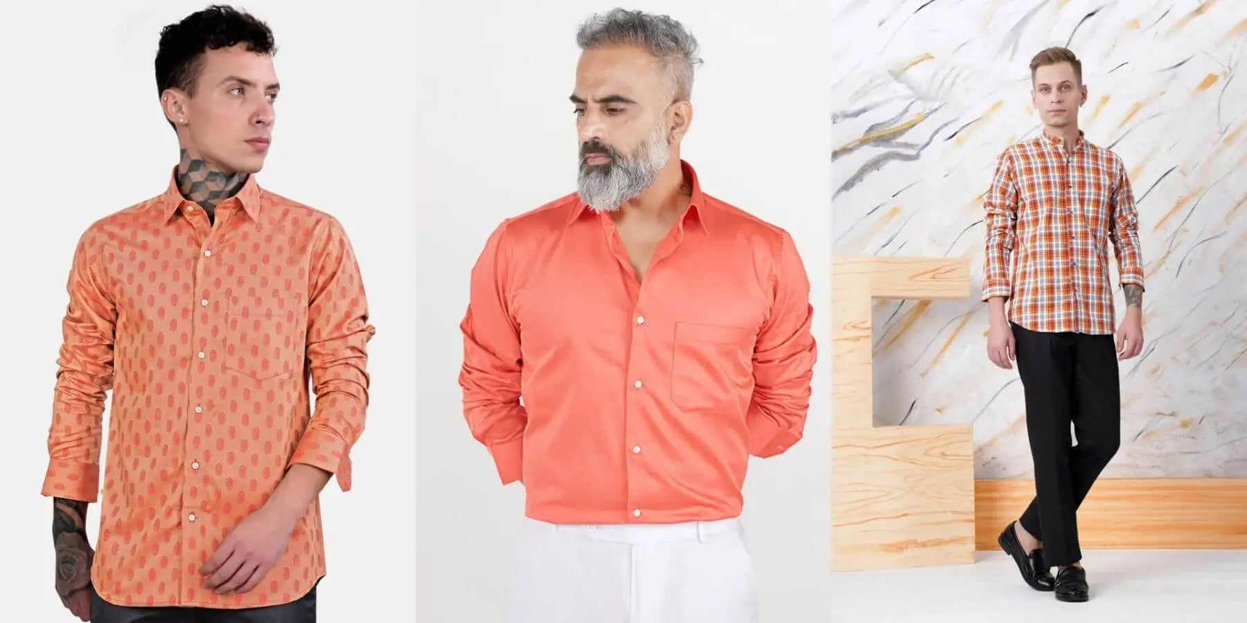 Orange Shirt Matching Pant Combination For Men: 10 Best ways to wear it