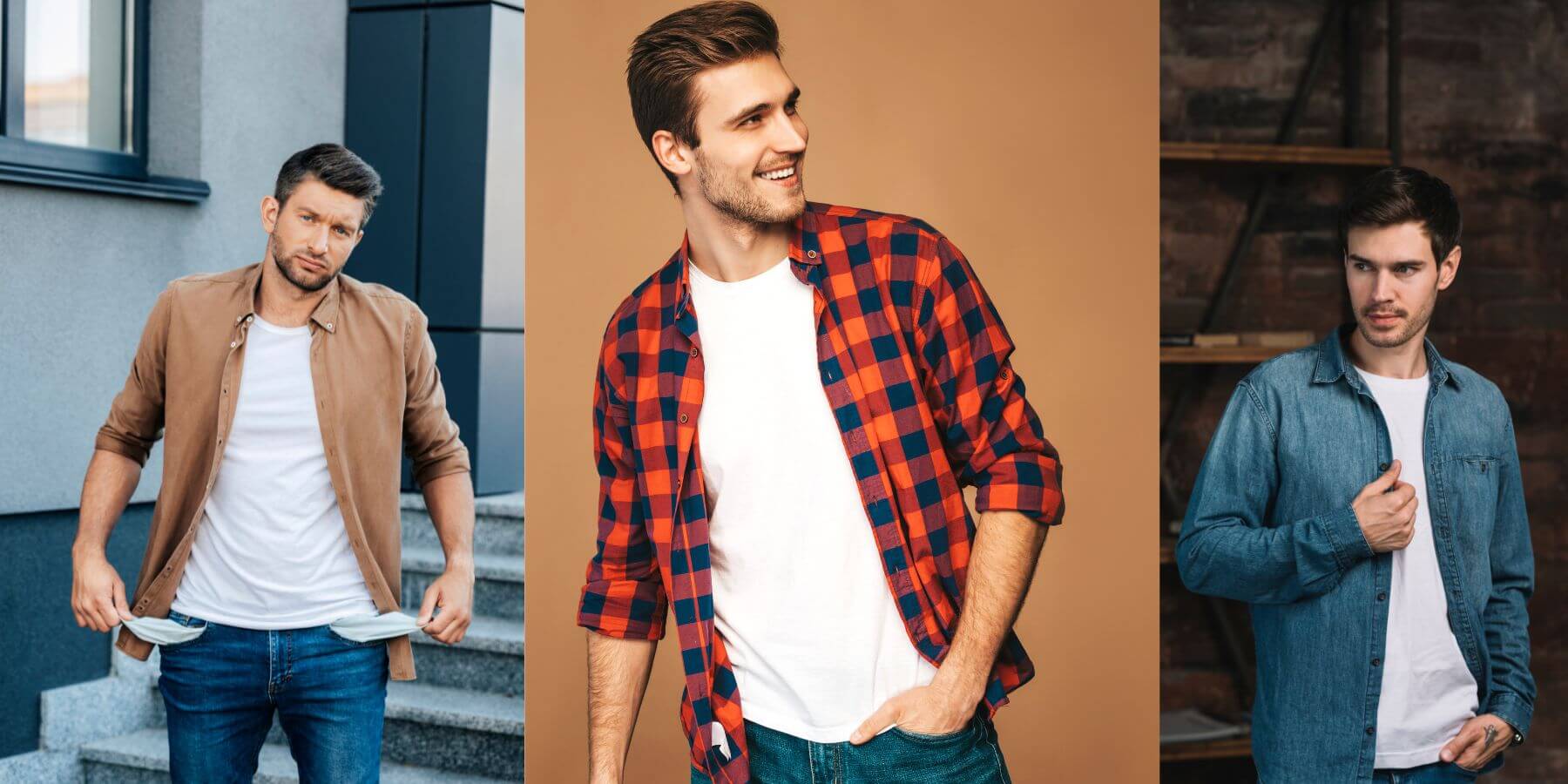 Shirt and T-shirt Combinations for Men