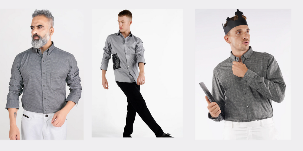 Shirts suitable for grey pants online