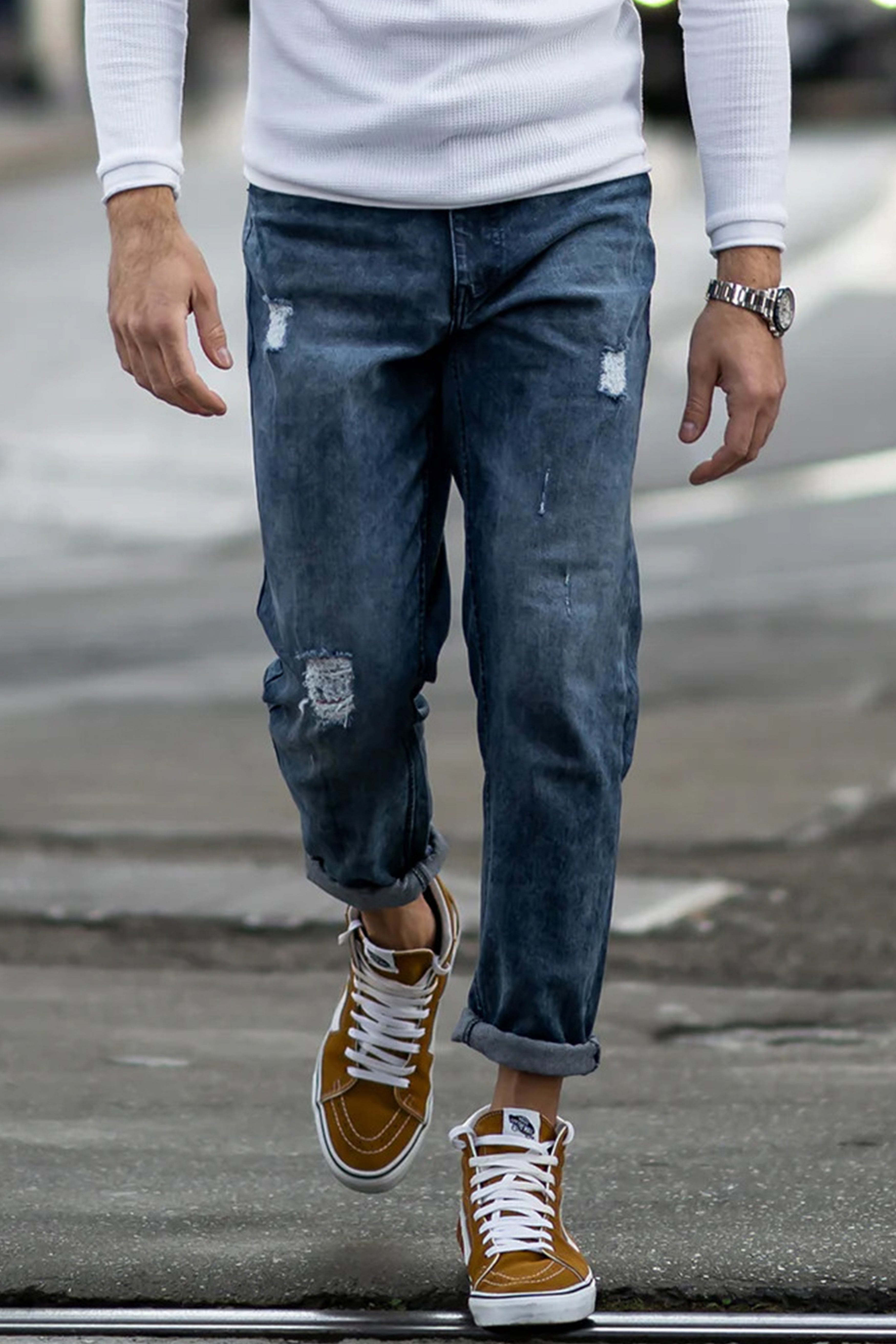 luxury cotton jeans for men