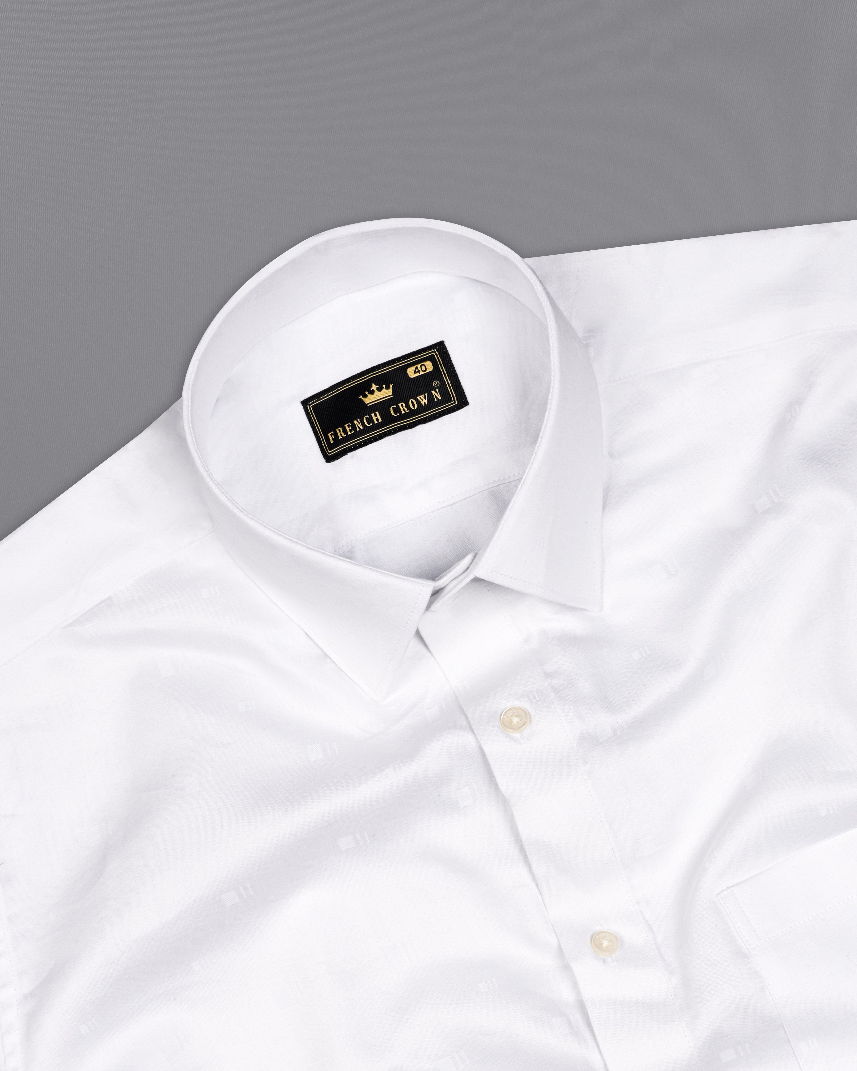 Bright White Jacquard Textured Premium Giza Cotton Shirt 10003-38, 10003-H-38, 10003-39, 10003-H-39, 10003-40, 10003-H-40, 10003-42, 10003-H-42, 10003-44, 10003-H-44, 10003-46, 10003-H-46, 10003-48, 10003-H-48, 10003-50, 10003-H-50, 10003-52, 10003-H-52