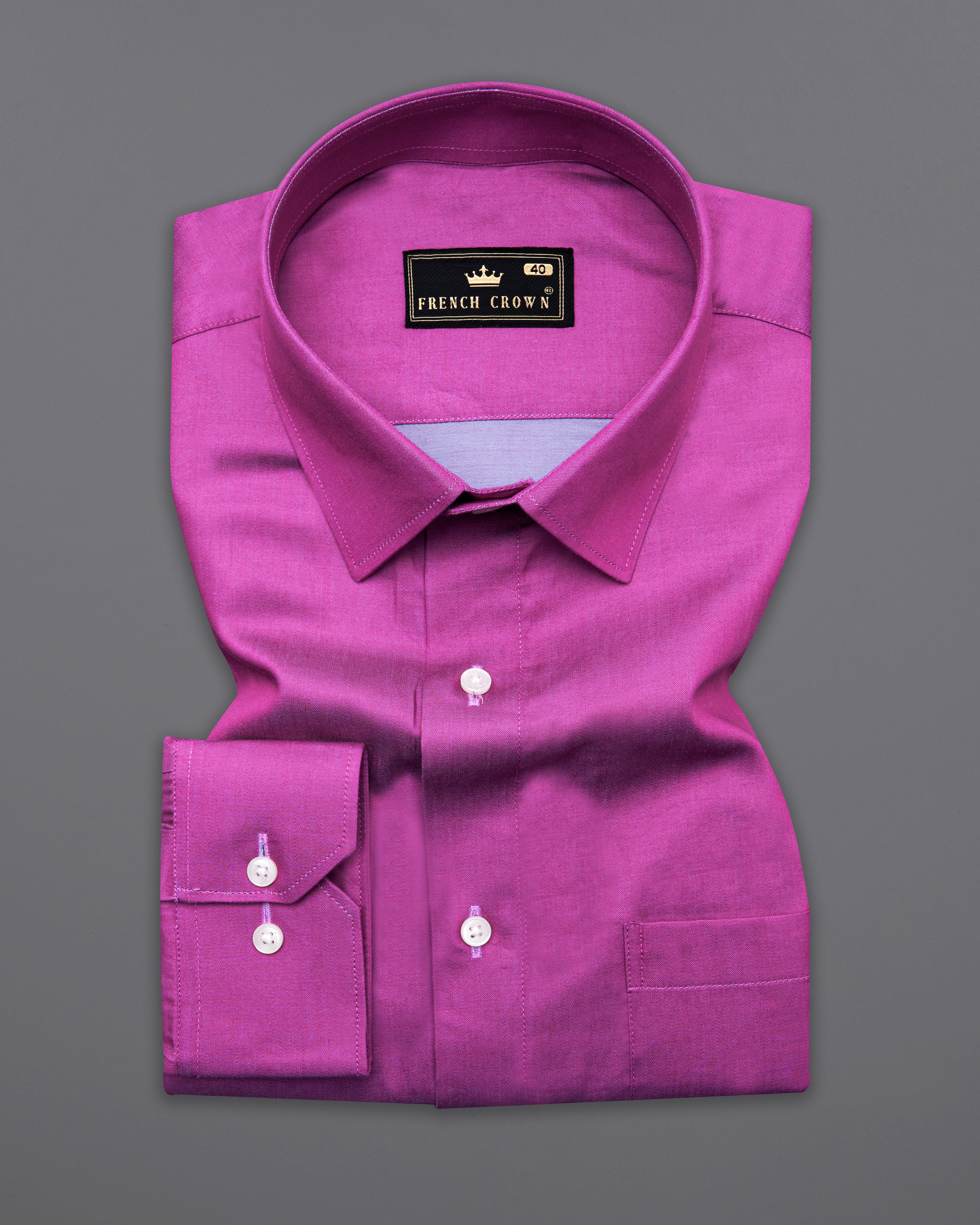 Violet Two Tone Chambray Shirt 10014-38, 10014-H-38, 10014-39, 10014-H-39, 10014-40, 10014-H-40, 10014-42, 10014-H-42, 10014-44, 10014-H-44, 10014-46, 10014-H-46, 10014-48, 10014-H-48, 10014-50, 10014-H-50, 10014-52, 10014-H-52