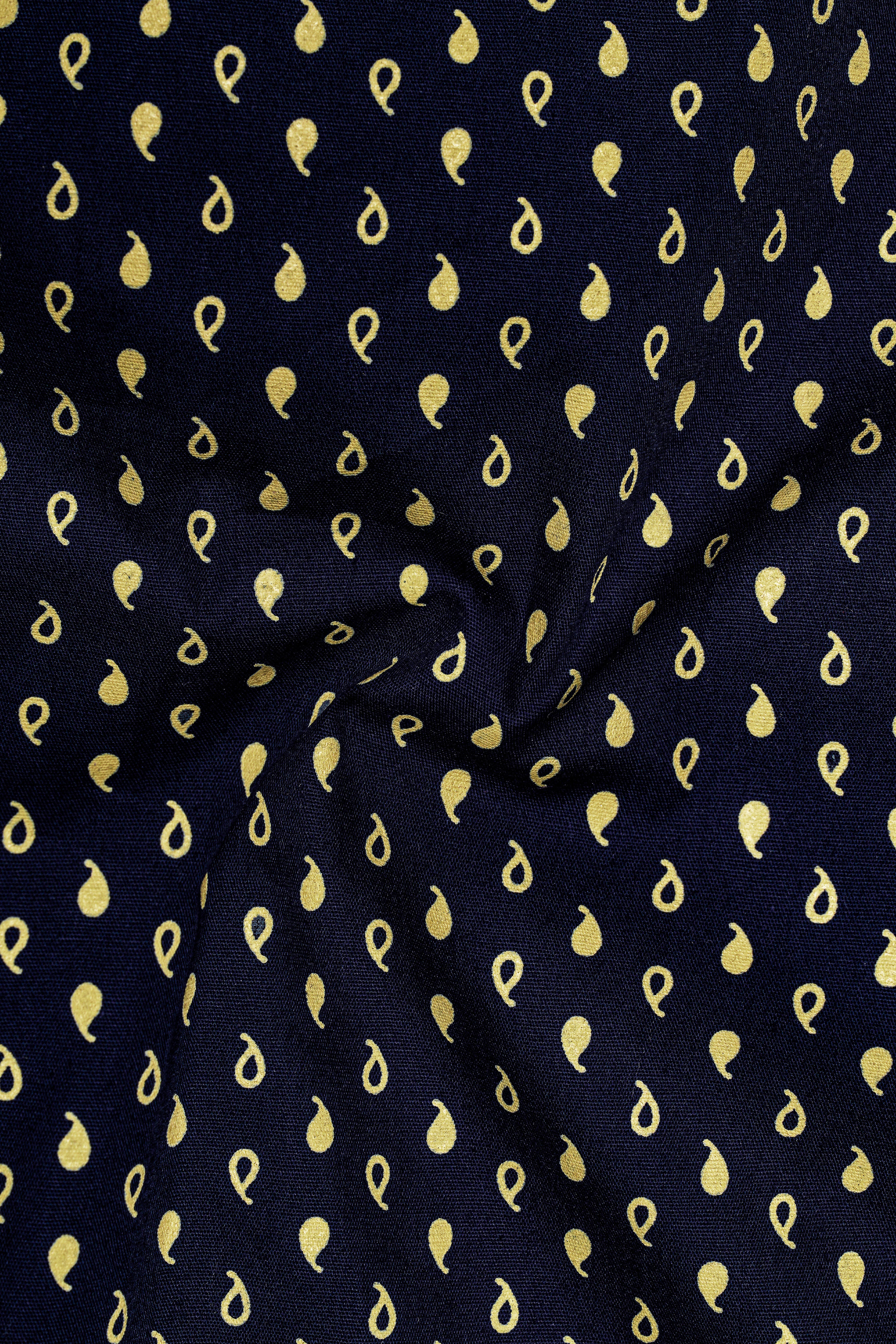 Ebony Clay Blue Printed Lightweight Premium Cotton Shirt