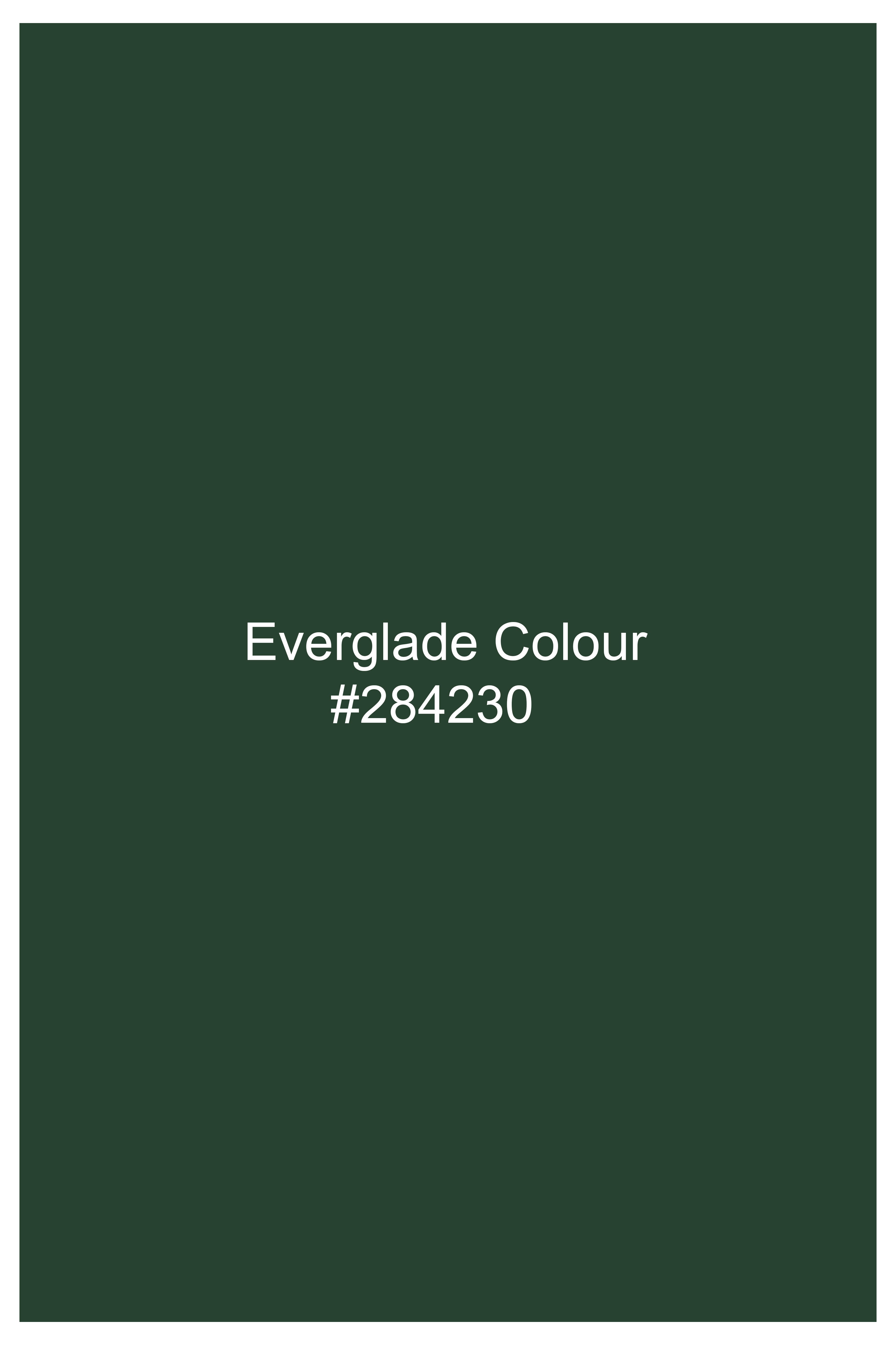 Everglade Green Hand Painted Chambray Designer Shirt
