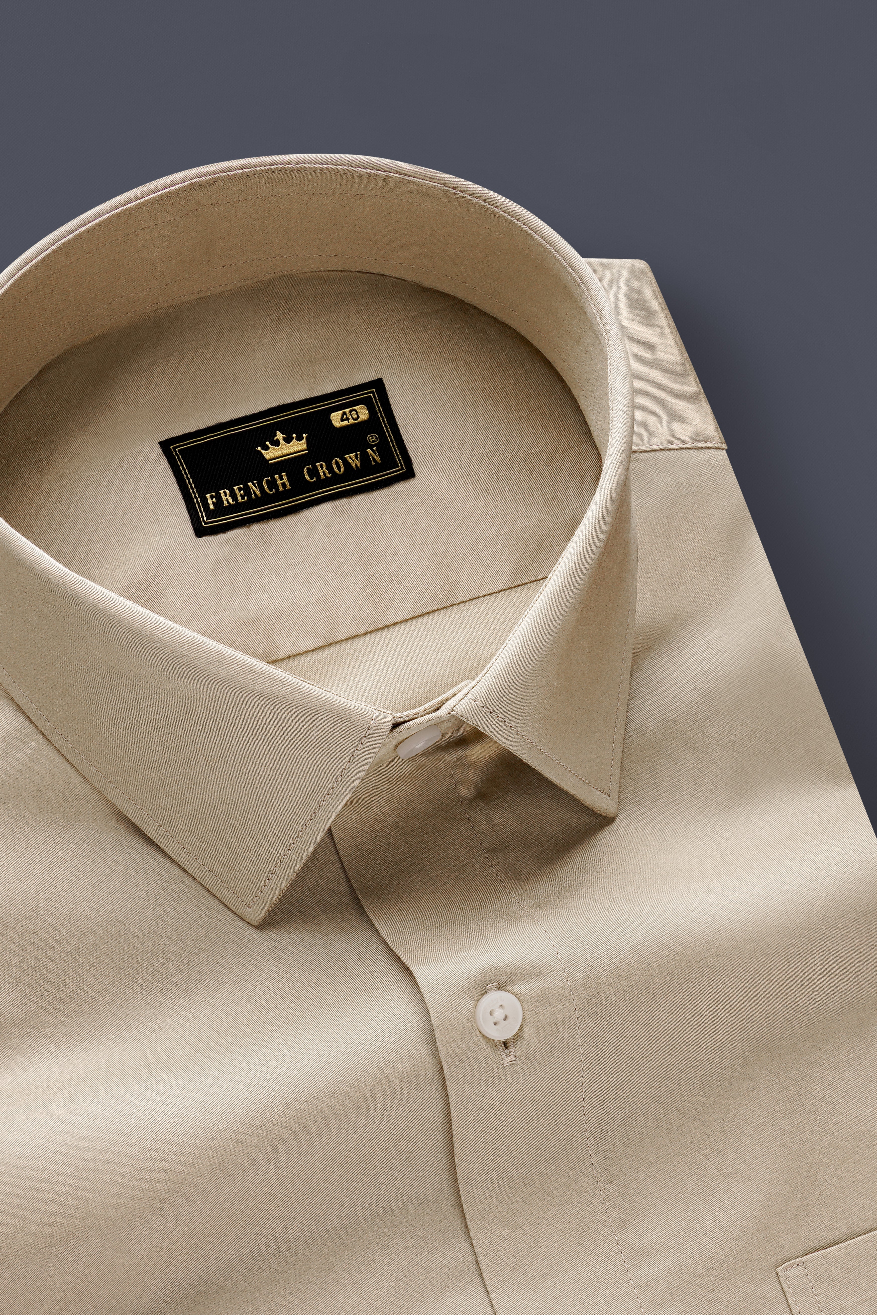 Coriander Brown Super Soft Premium Cotton Designer Shirt