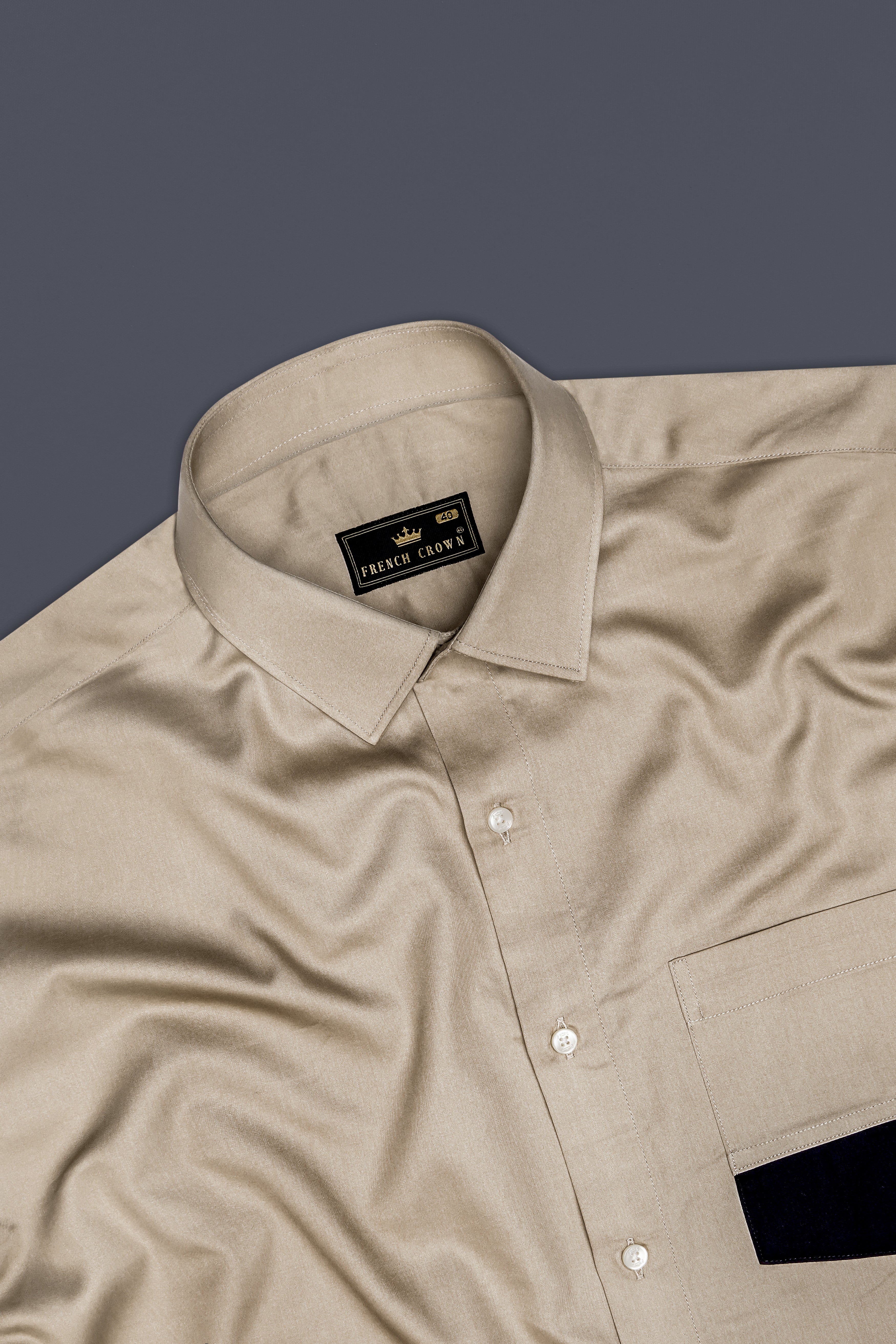 Coriander Brown Super Soft Premium Cotton Designer Shirt