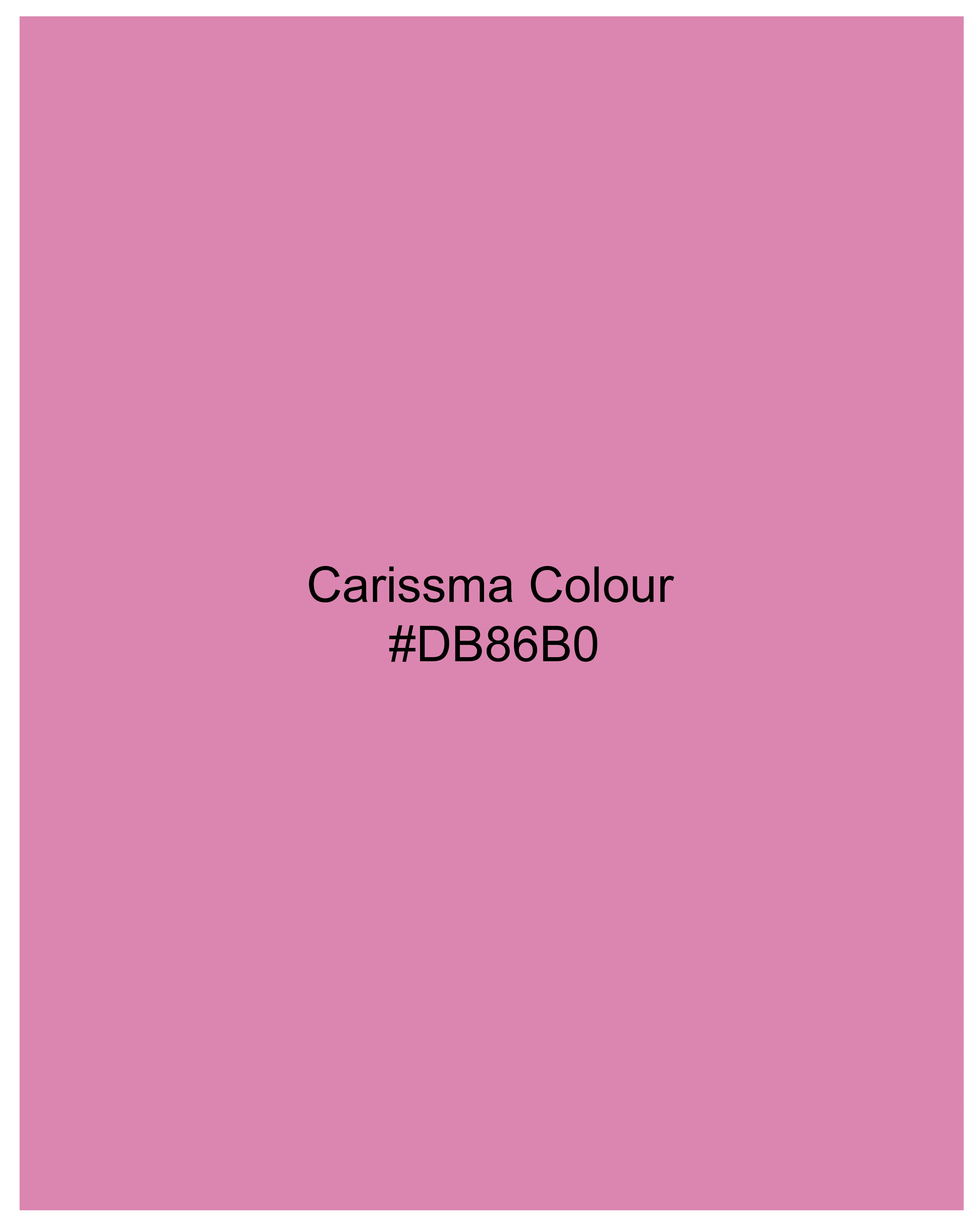 Carissma Pink Herringbone Premium Cotton Shirt