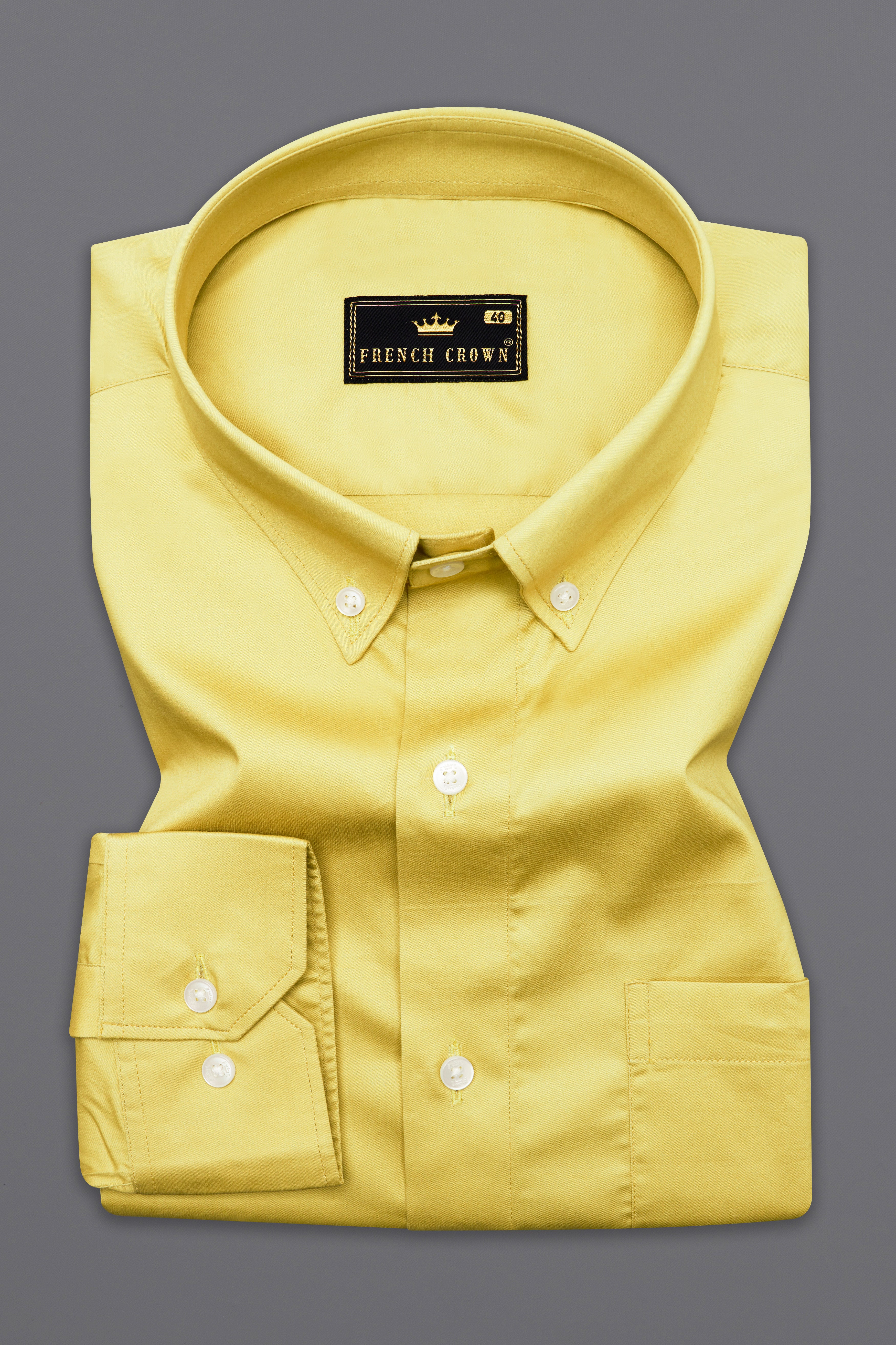 Chenin yellow Super Soft Premium Cotton Shirt