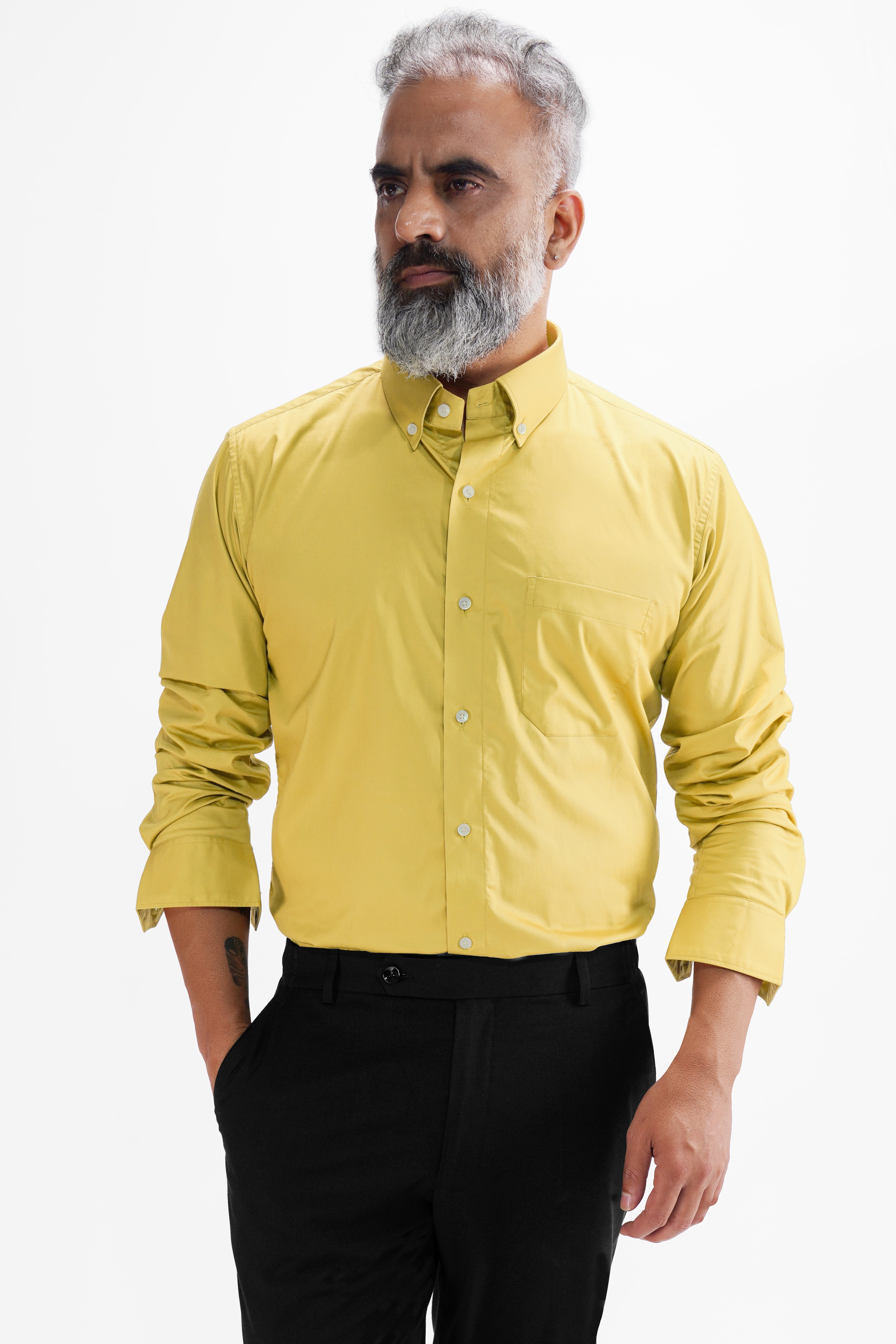 Chenin yellow Super Soft Premium Cotton Shirt