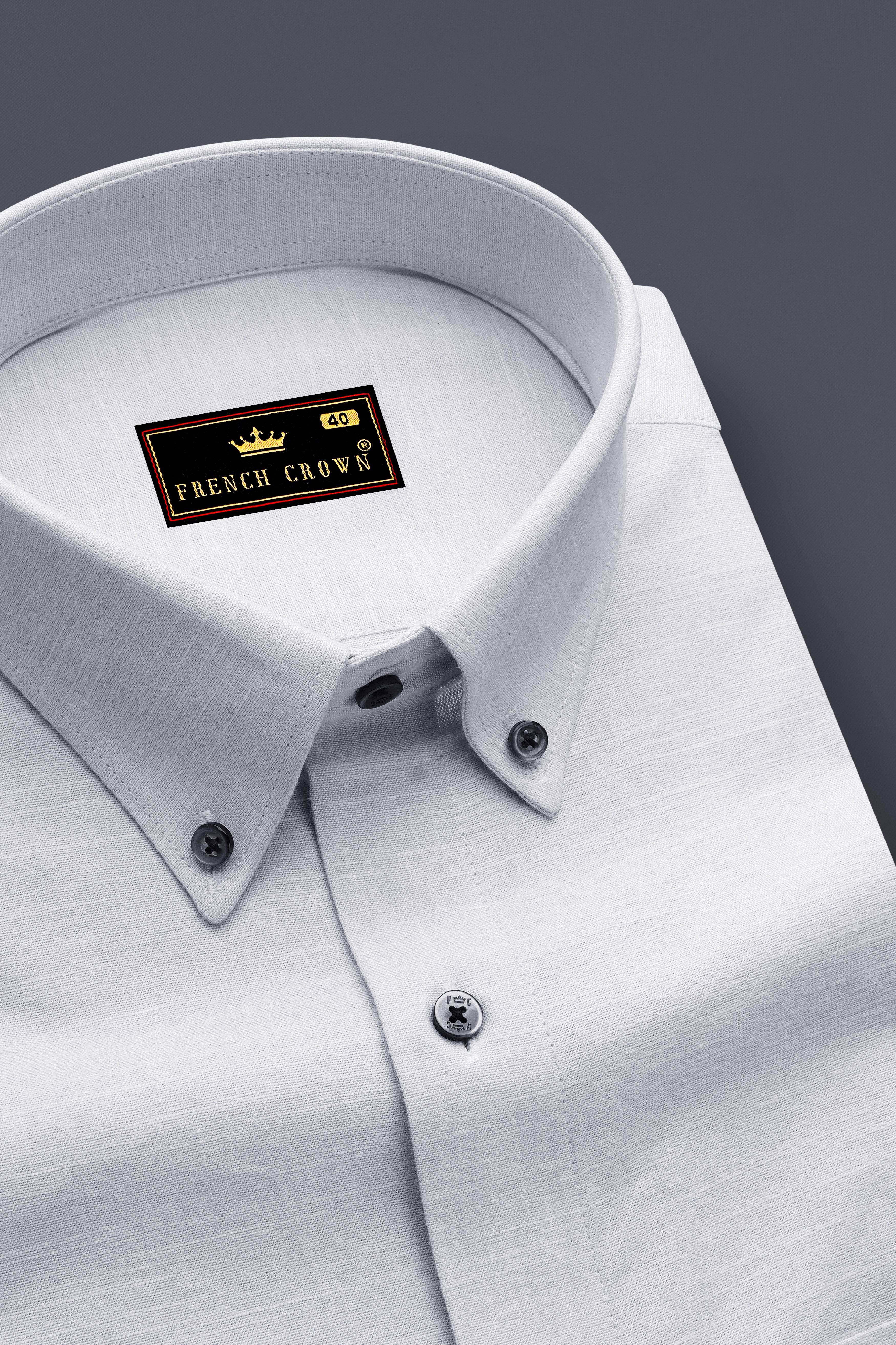 Bon Jour Gray Chambray Button-Down Shirt