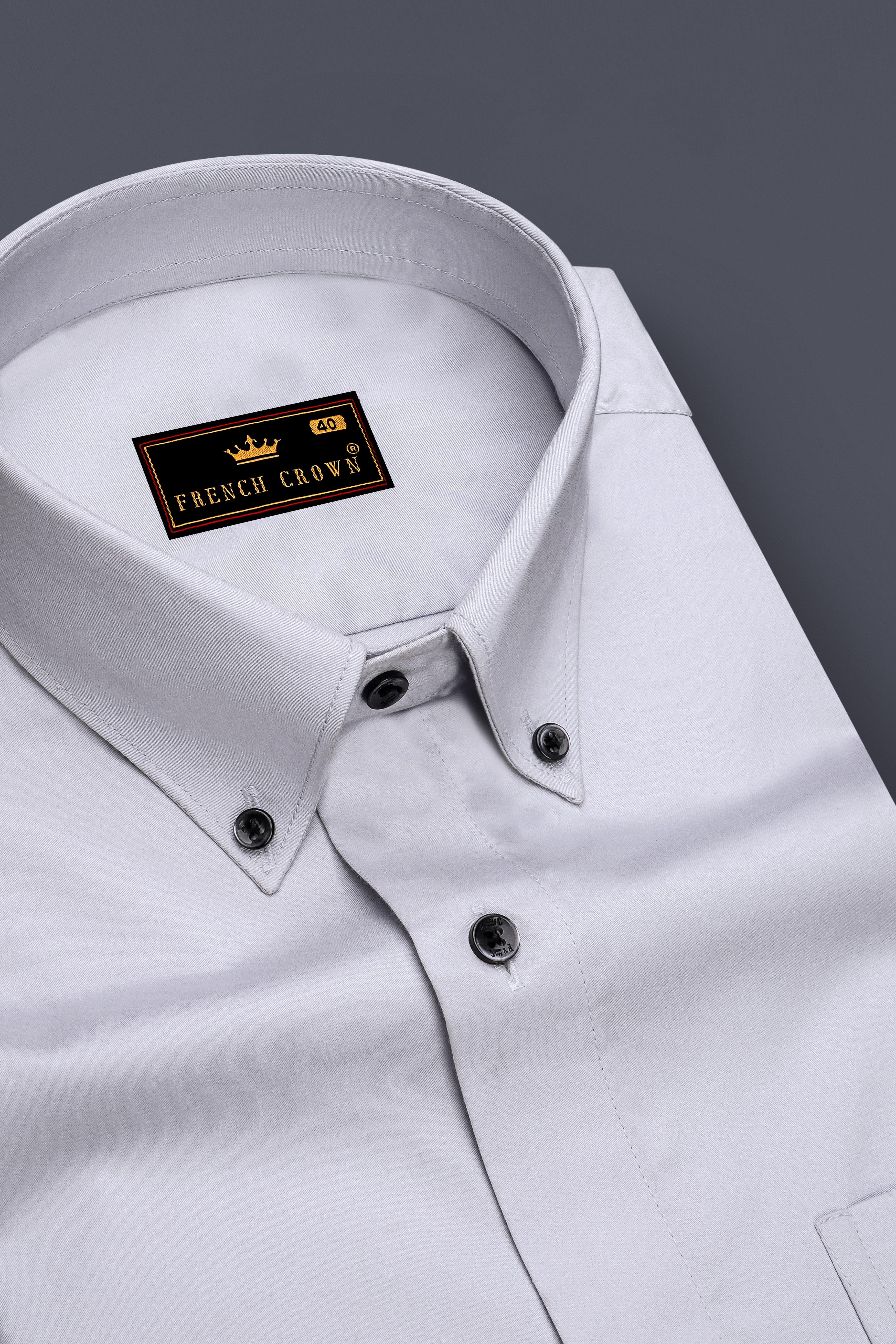 Periglacial Gray Super Soft Premium Cotton Solid Shirt