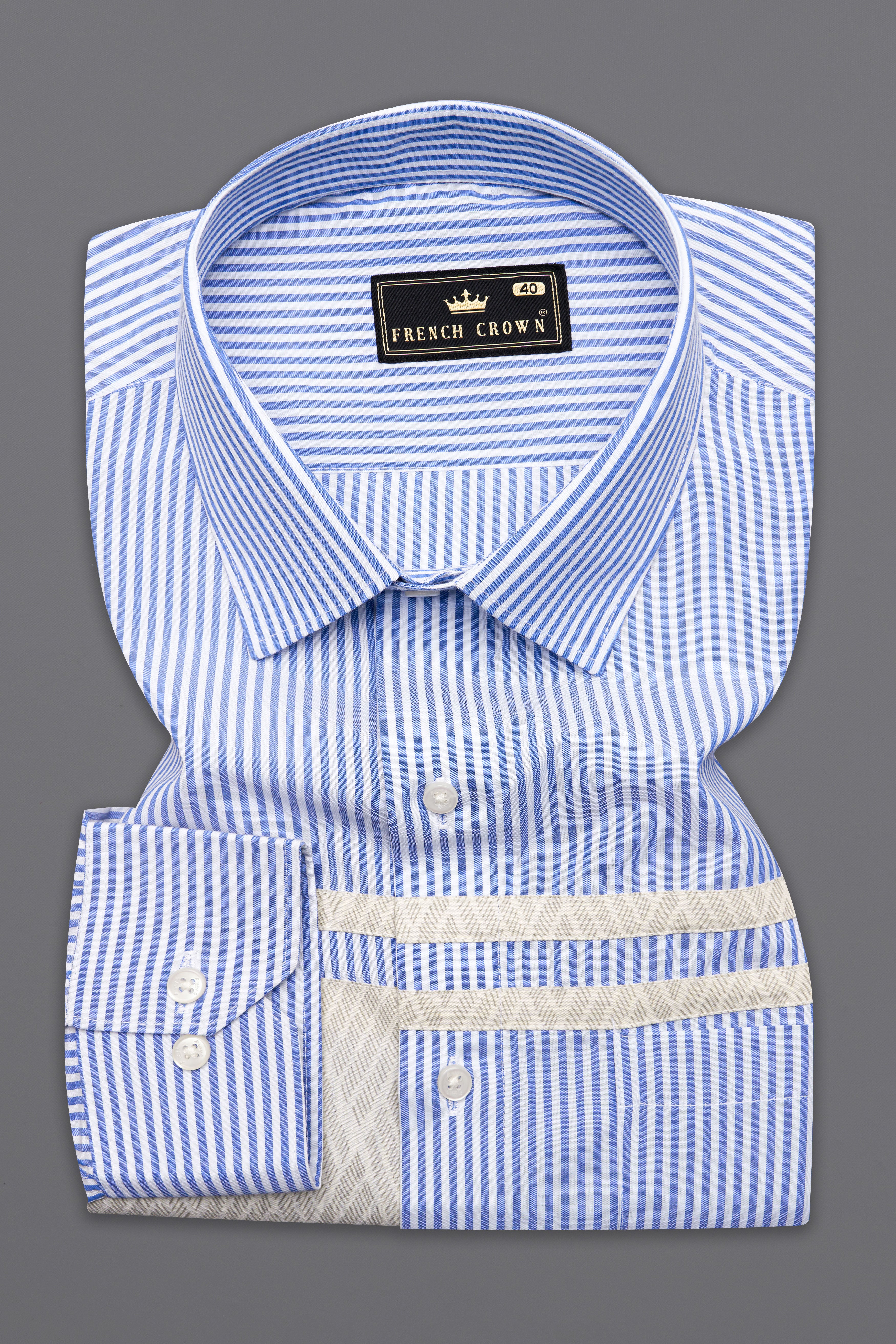  Glaucous Blue and White Striped Premium Cotton Designer Shirt 10152-P8-38, 10152-P8-H-38, 10152-P8-39, 10152-P8-H-39, 10152-P8-40, 10152-P8-H-40, 10152-P8-42, 10152-P8-H-42, 10152-P8-44, 10152-P8-H-44, 10152-P8-46, 10152-P8-H-46, 10152-P8-48, 10152-P8-H-48, 10152-P8-50, 10152-P8-H-50, 10152-P8-52, 10152-P8-H-52