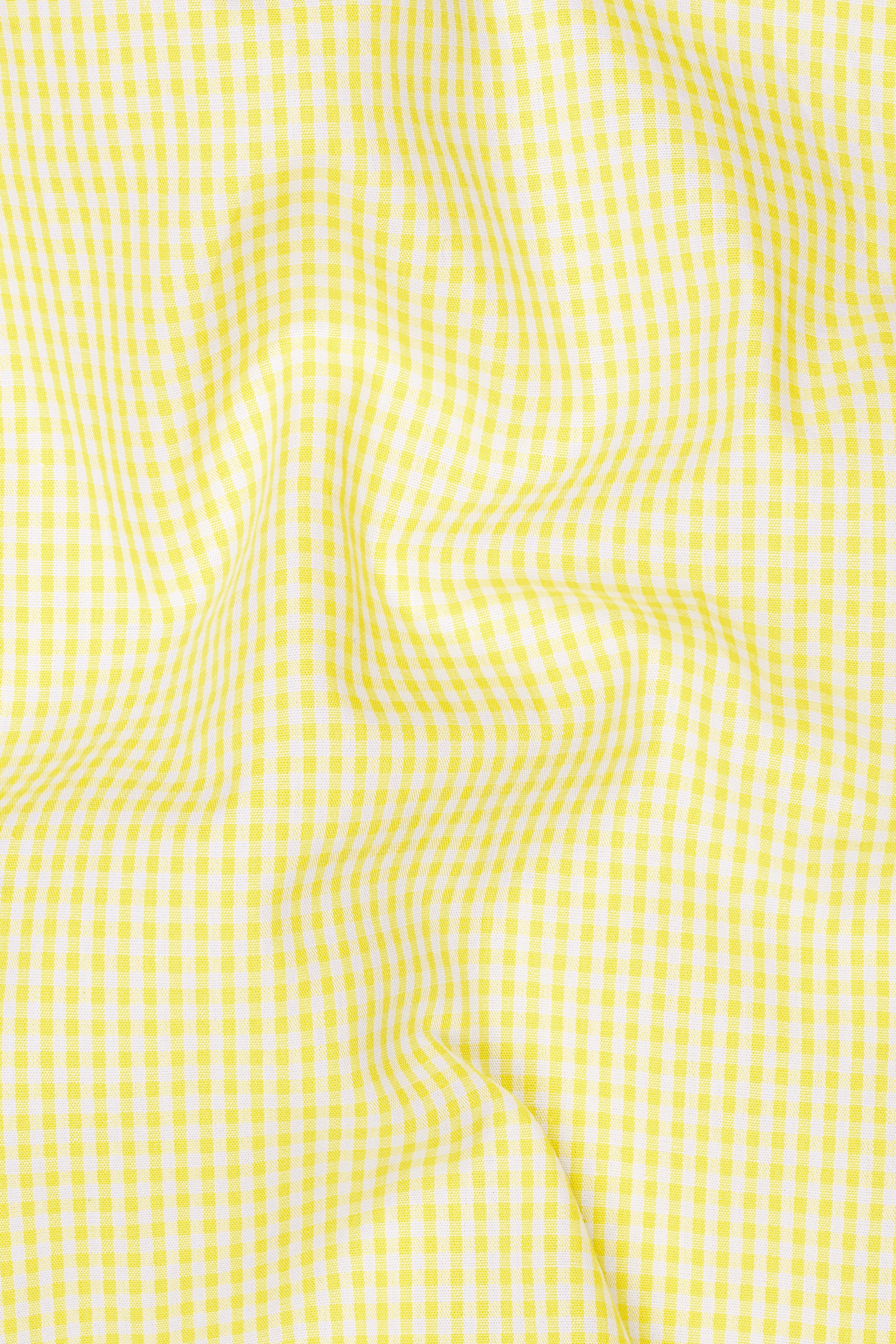 Kournikova Yellow and White Premium Cotton Shirt
