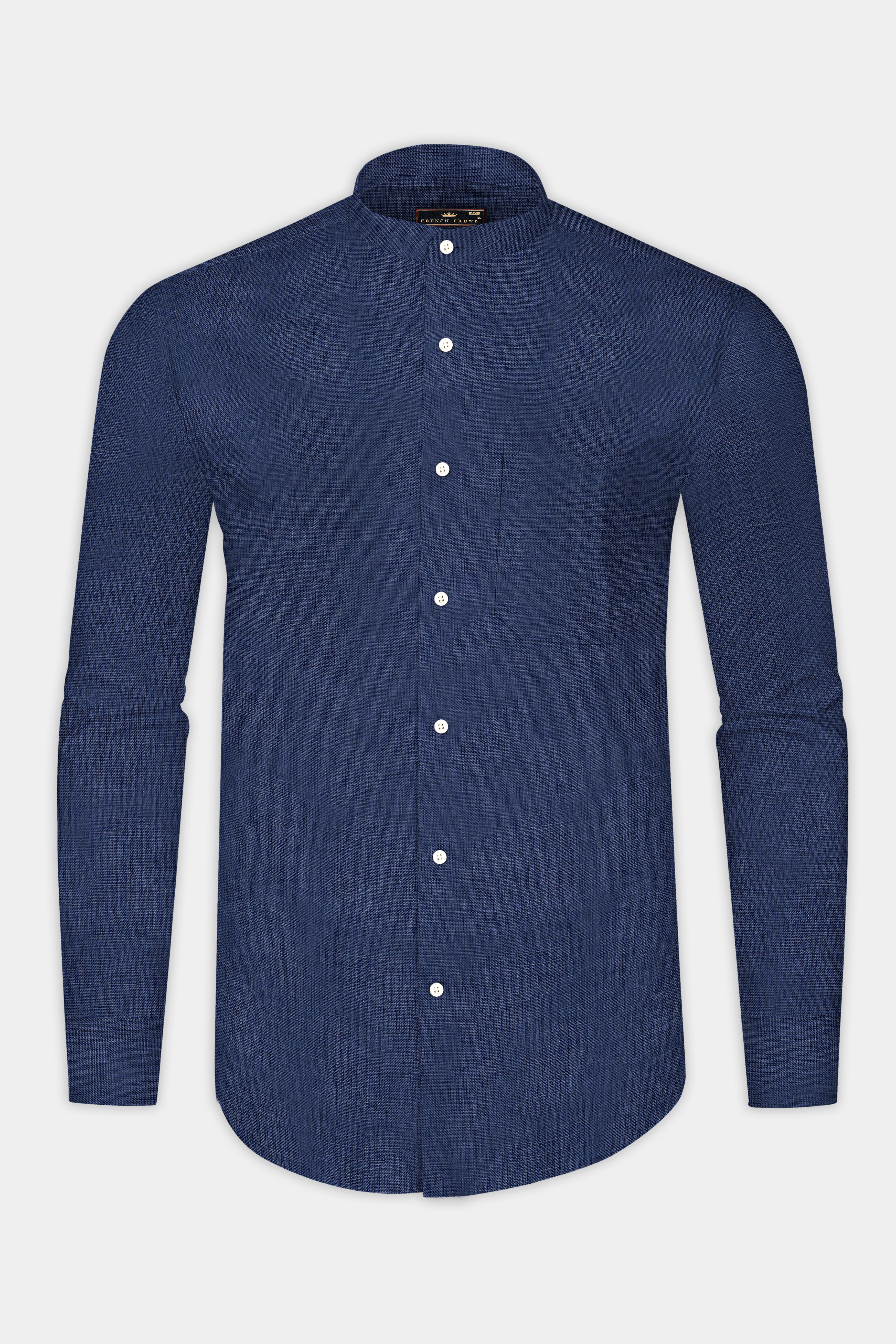 Nile Blue Luxurious Linen Shirt