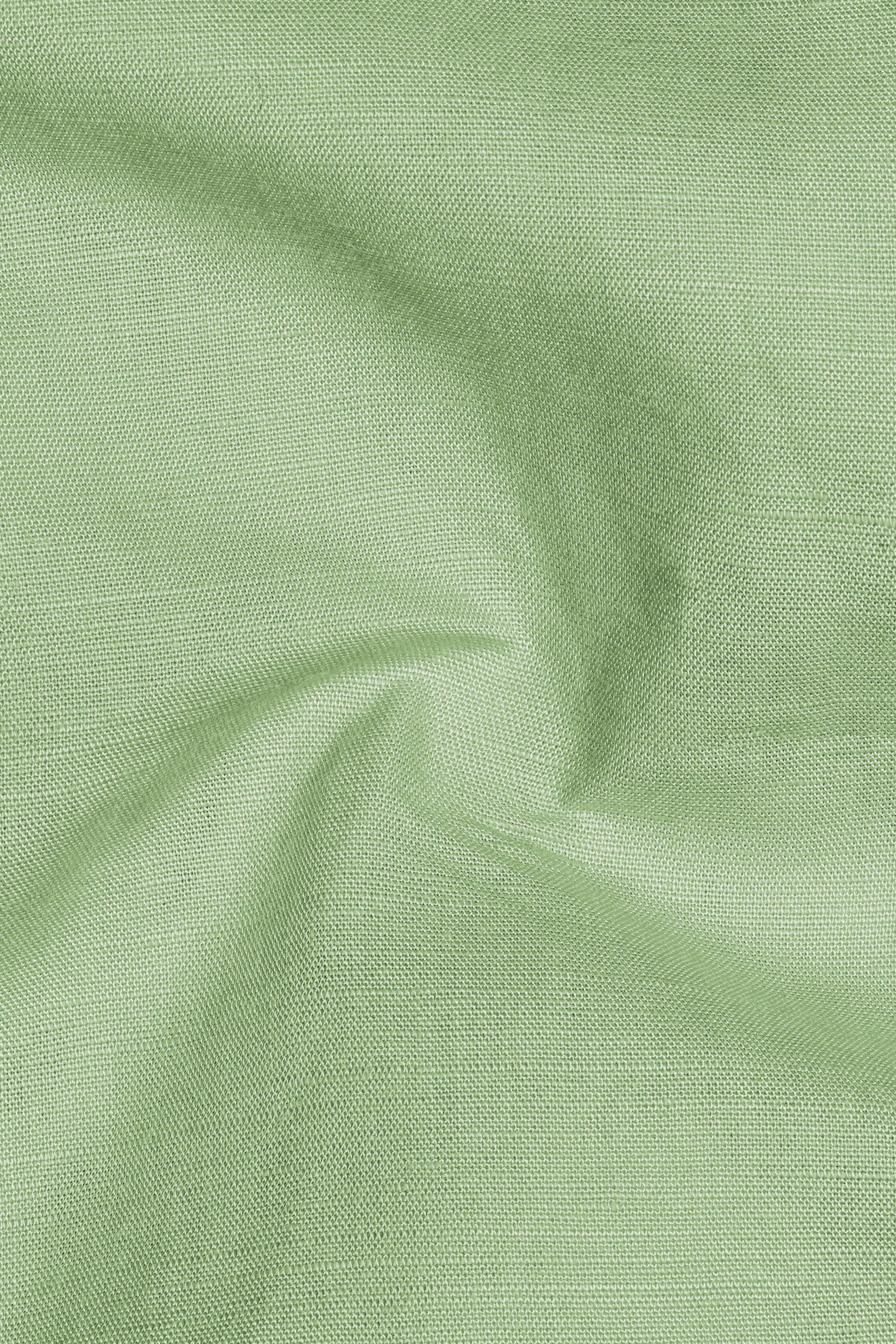 Moss Green Luxurious Linen Designer Shirt