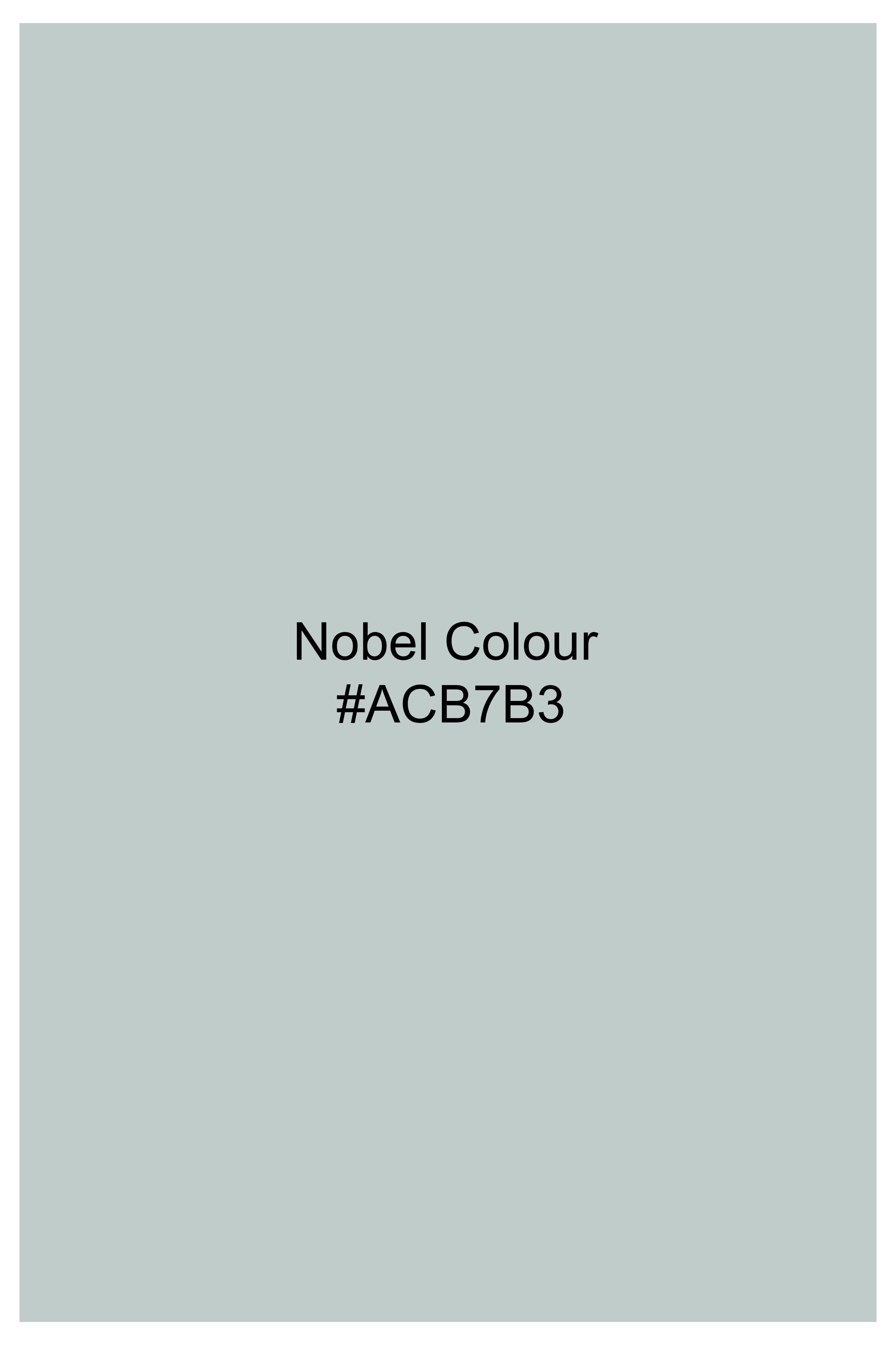 Nobel Light Green Dobby Textured Premium Giza Cotton Shirt