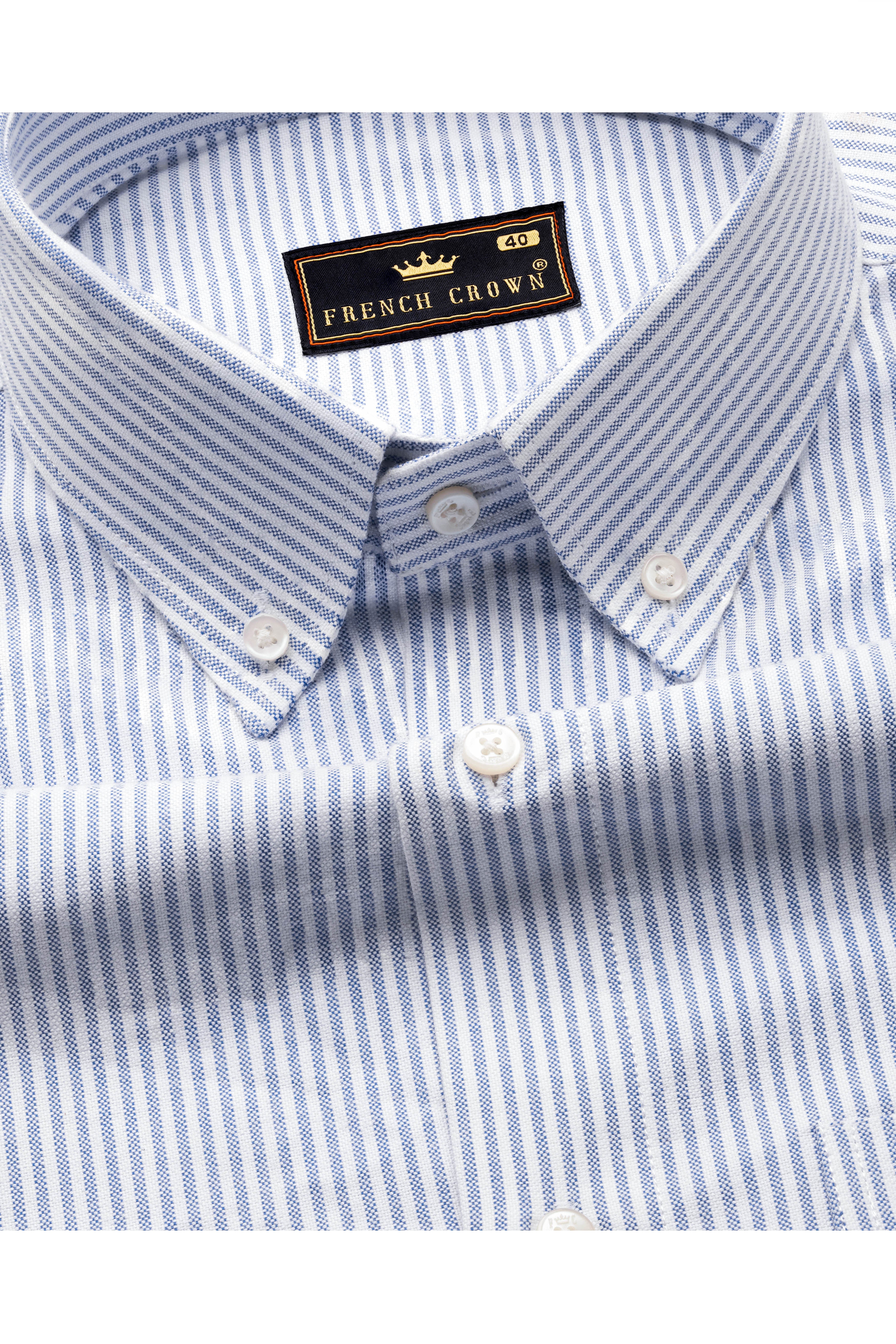 Periwinkle Venetian Stripe Necktie Periwinkle Venetian Stripe Necktie